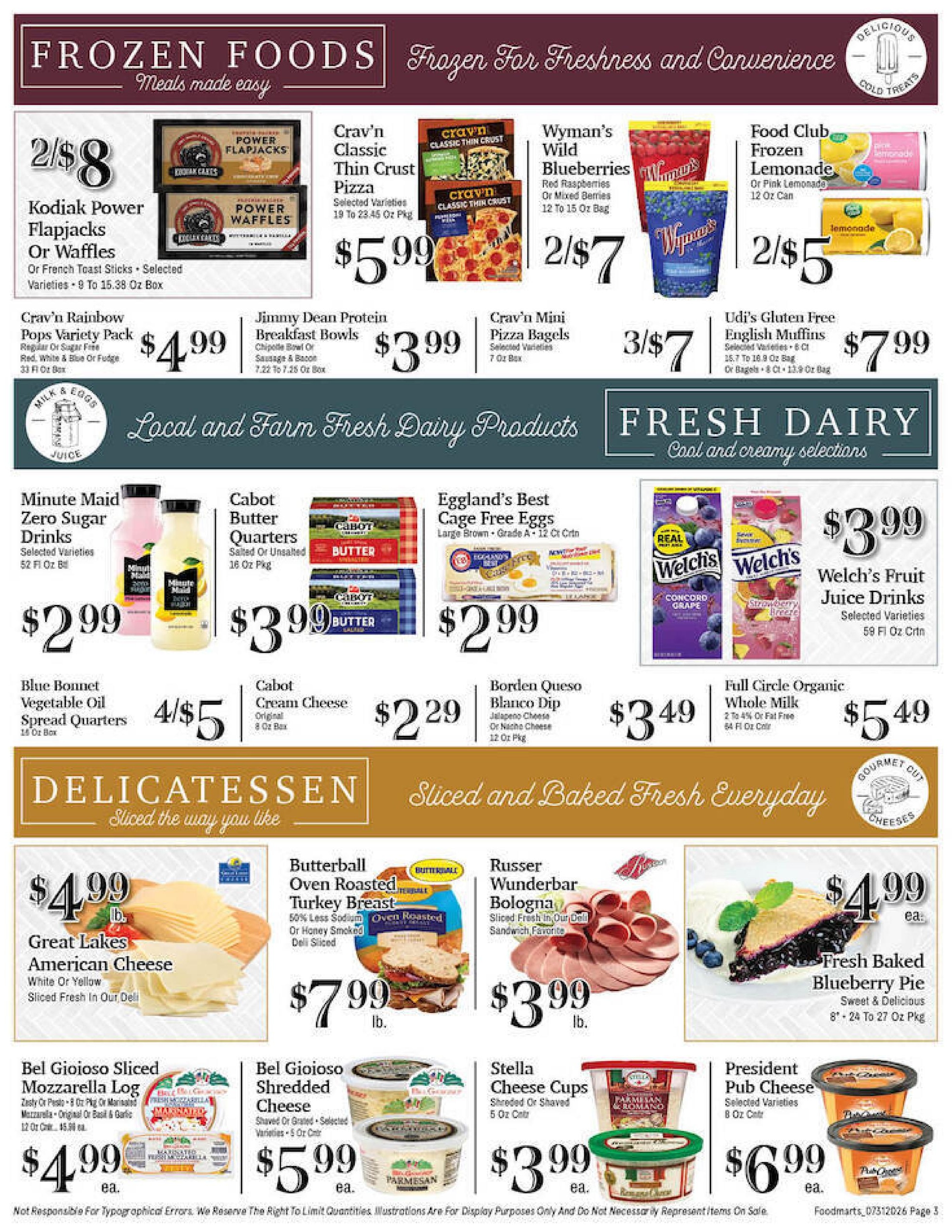 Maine Foodmarts Weekly Ad July 31 - August 6, 2026