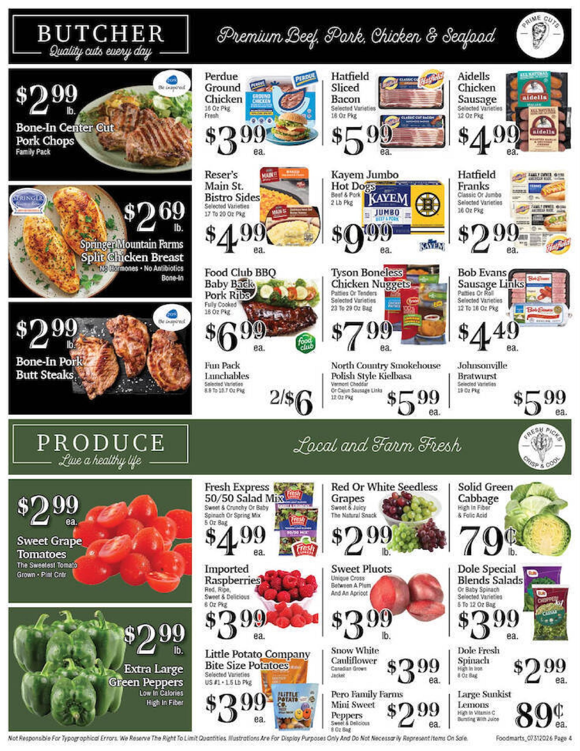 Maine Foodmarts Weekly Ad July 31 - August 6, 2026