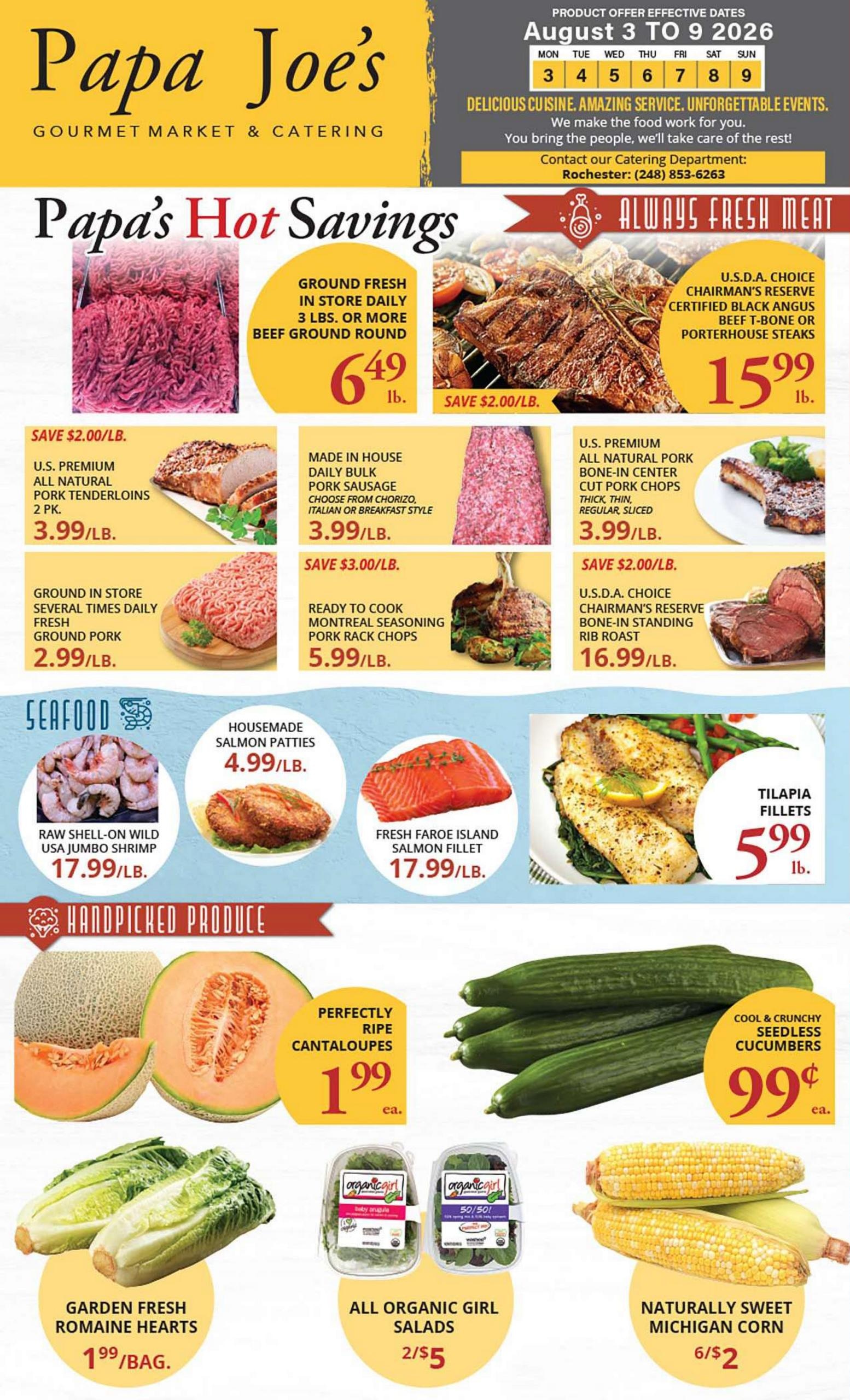 Papa Joe's Market Weekly Ad August 3 - 9, 2026