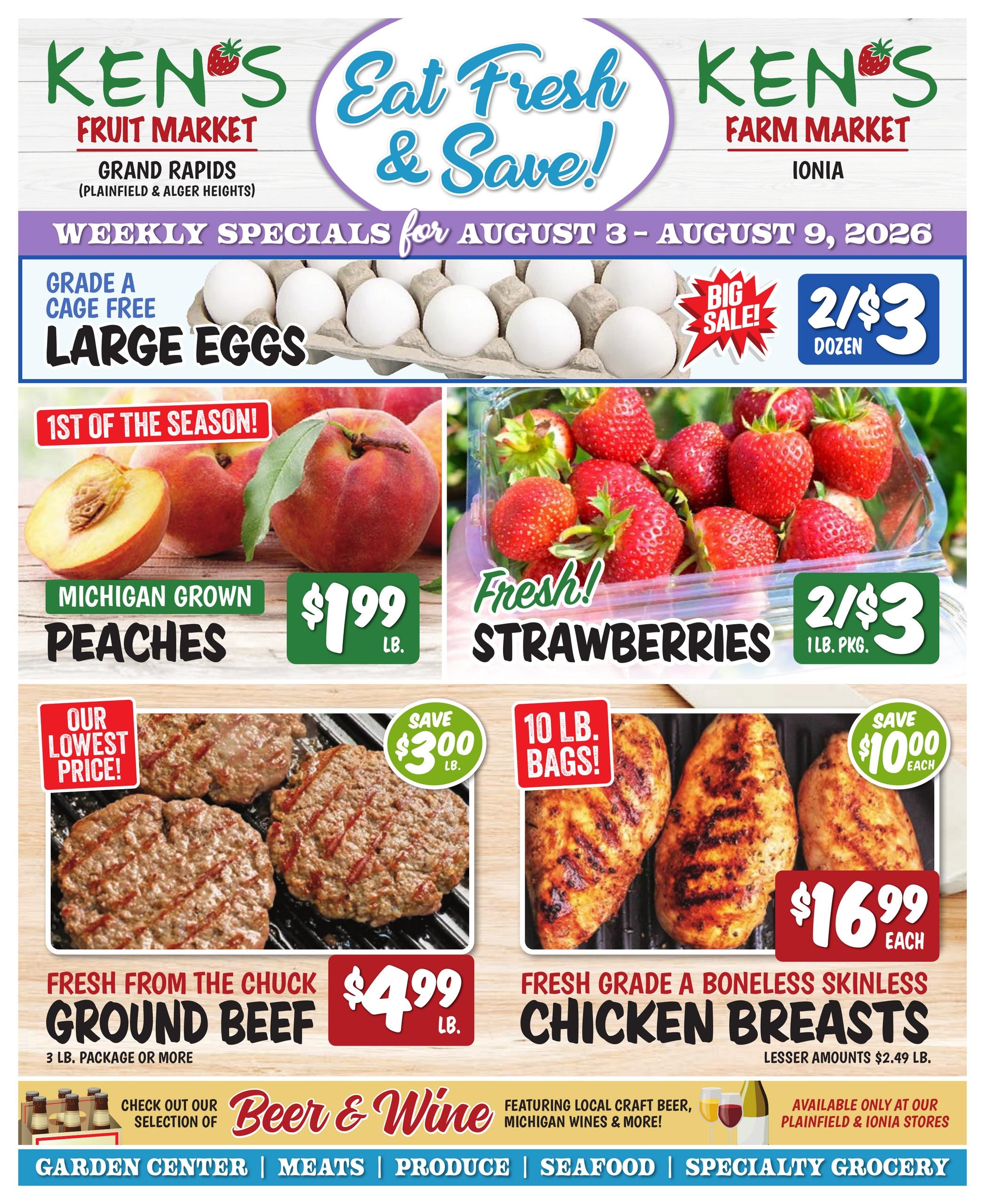 Ken's Fruit Market Weekly Ad August 3 - 9, 2026