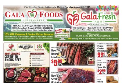 Gala Supermarkets Weekly Ad July 31 - August 6, 2026