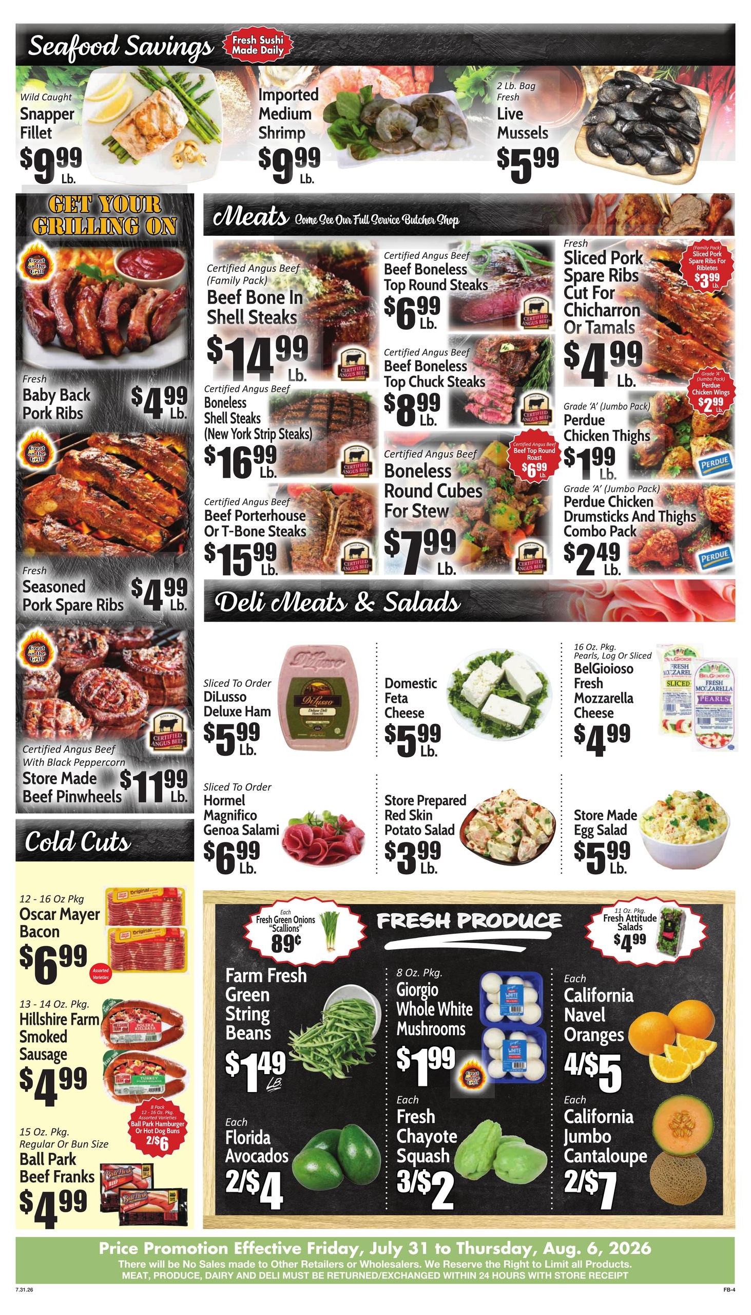 Gala Supermarkets Weekly Ad July 31 - August 6, 2026