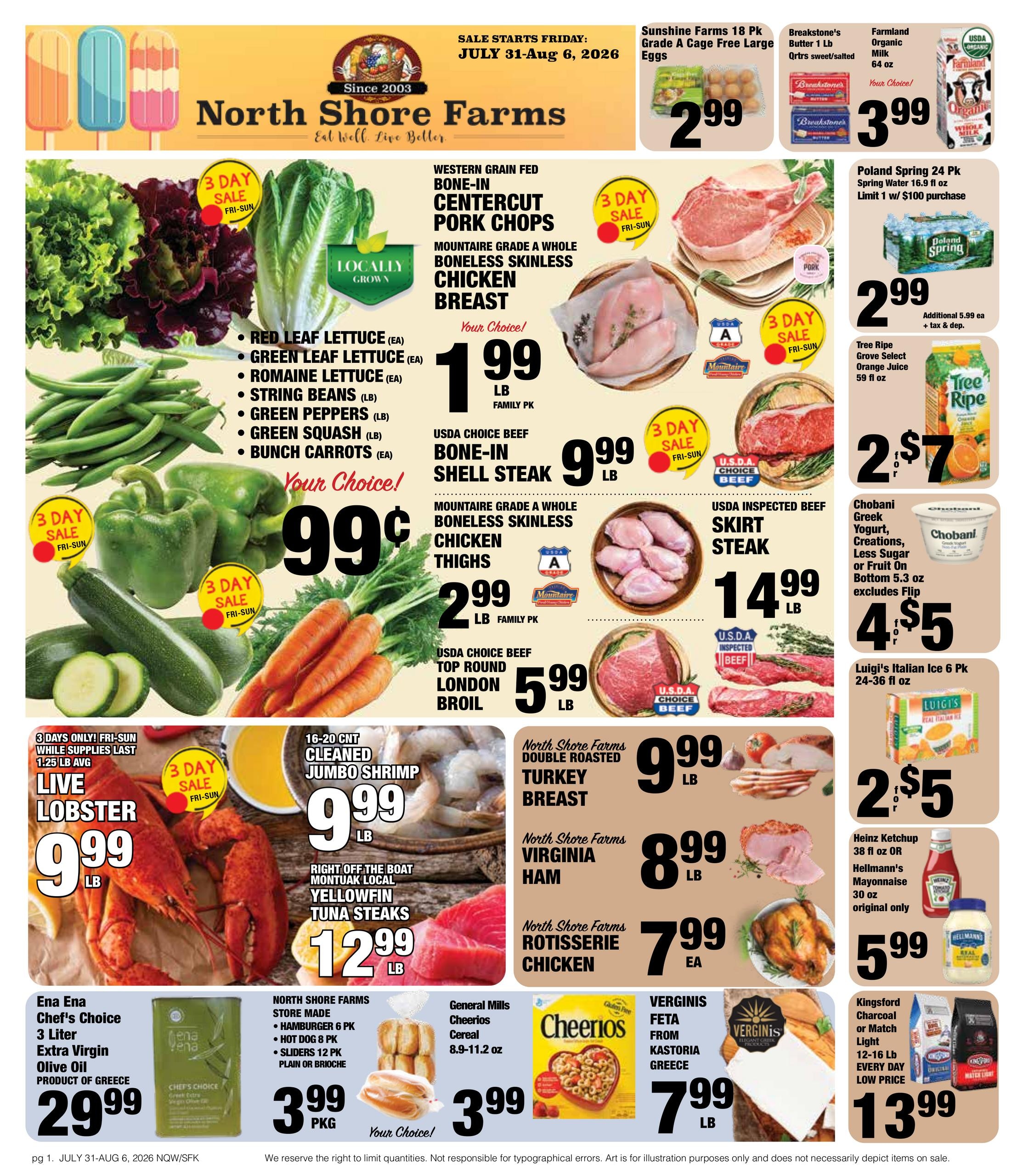 North Shore Farms Weekly Ad July 31 - August 6, 2026