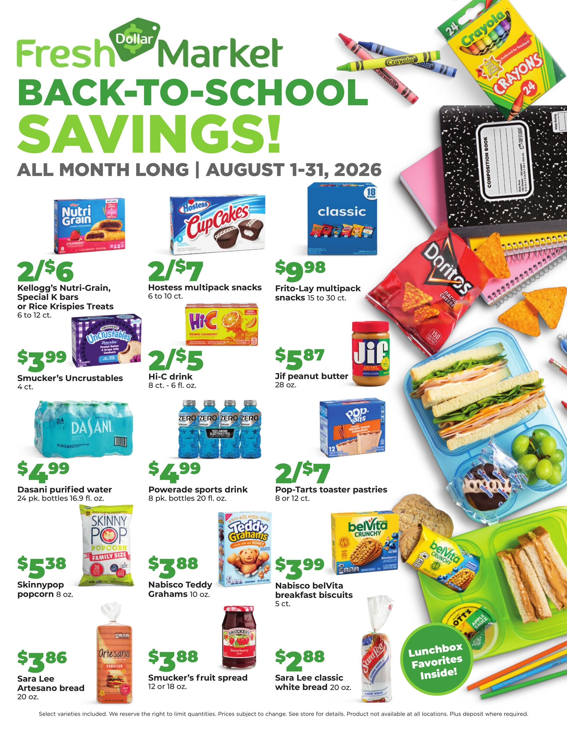 Hy-Vee (IA, IL) Weekly Ad August 1 - 31, 2026