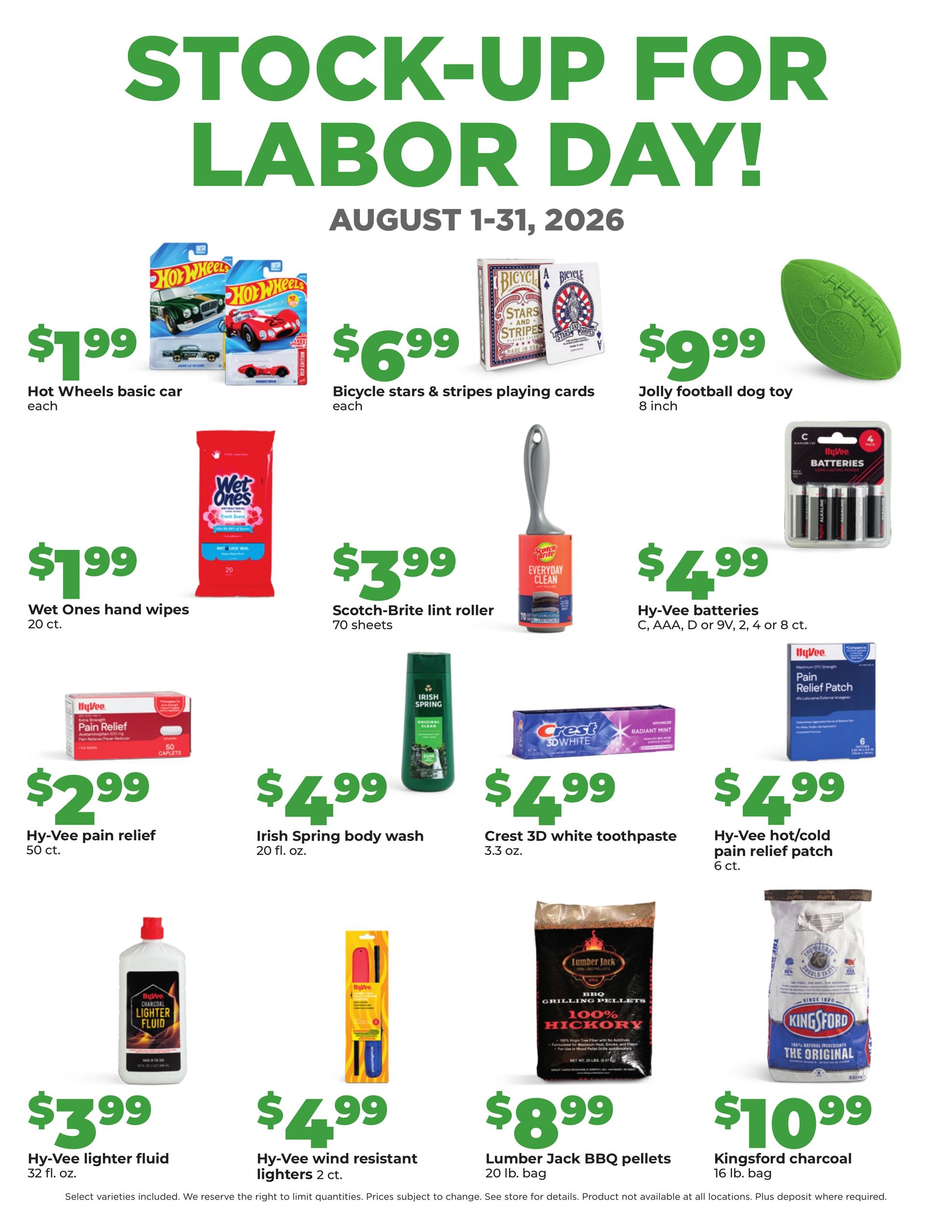 Hy-Vee (IA, IL) Weekly Ad August 1 - 31, 2026