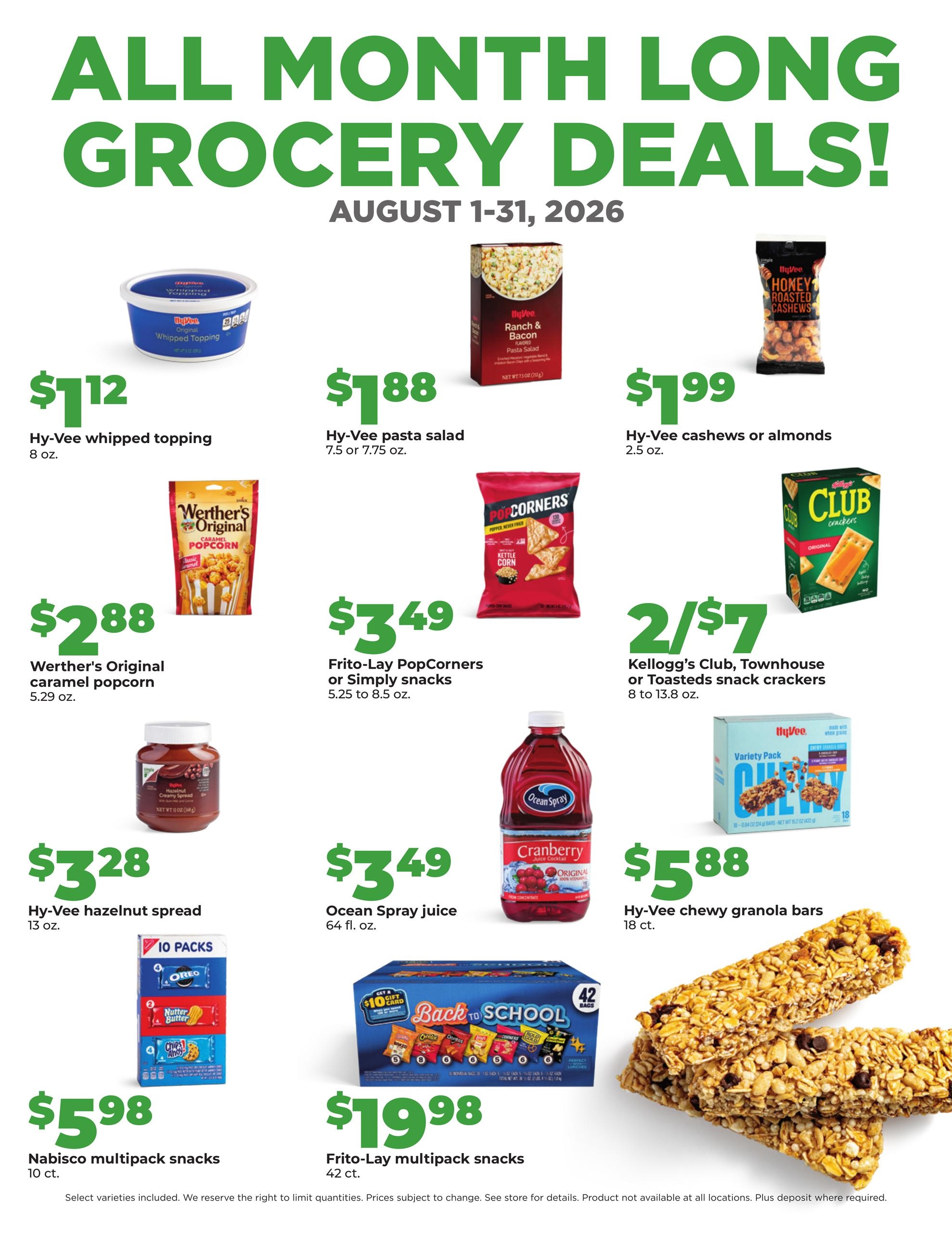 Hy-Vee (IA, IL) Weekly Ad August 1 - 31, 2026