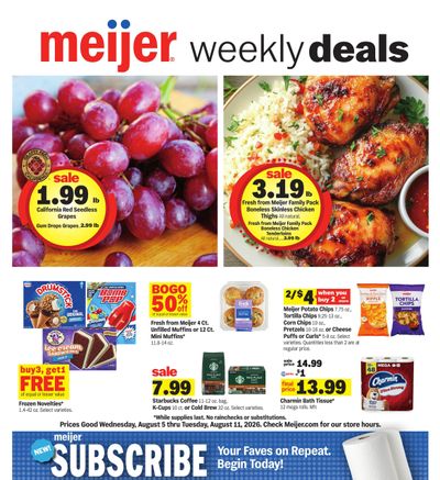 Meijer Weekly Ad August 5 - 11, 2026