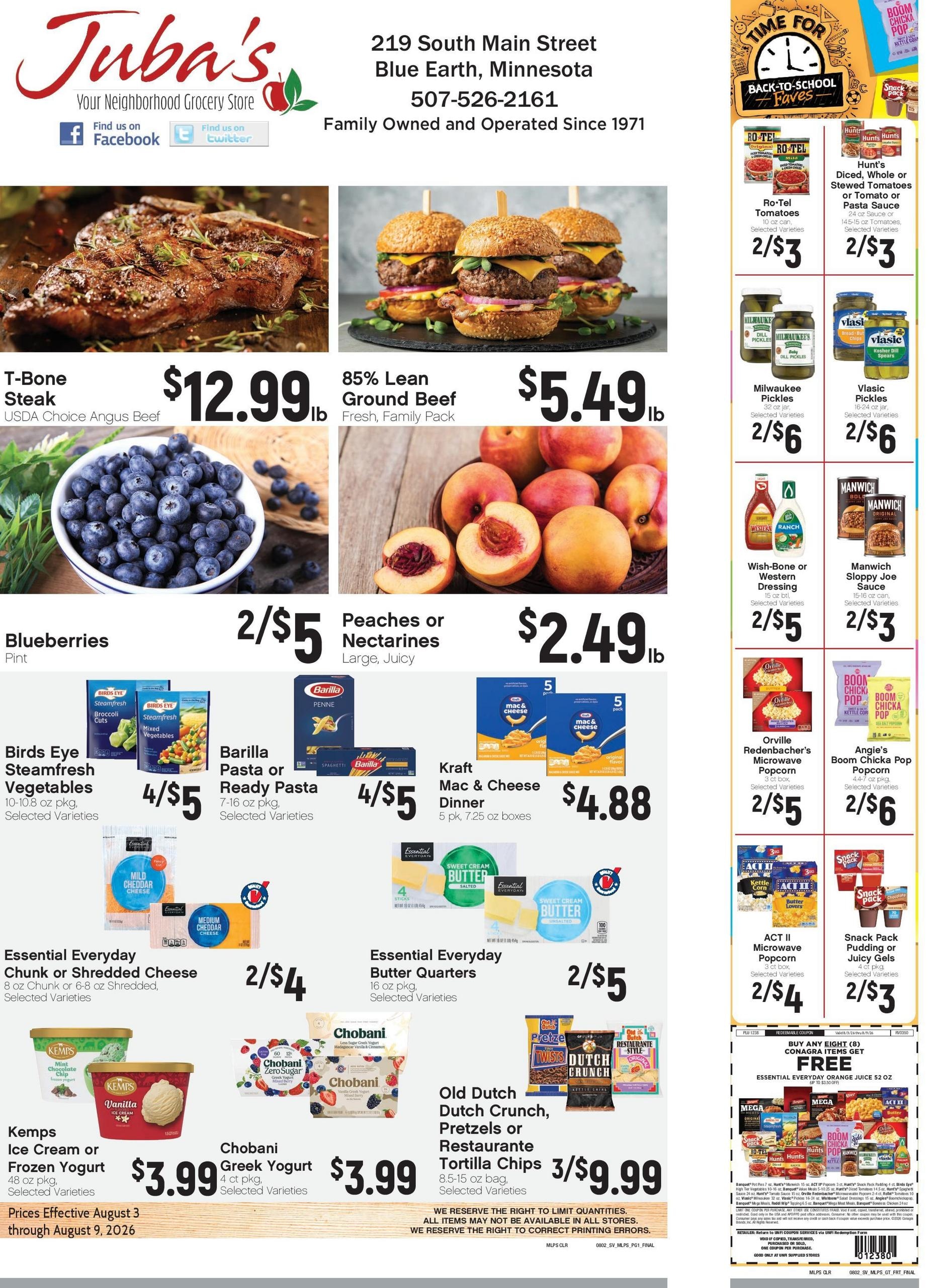 Juba's Supervalu Weekly Ad August 3 - 9, 2026
