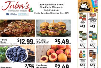 Juba's Supervalu Weekly Ad August 3 - 9, 2026