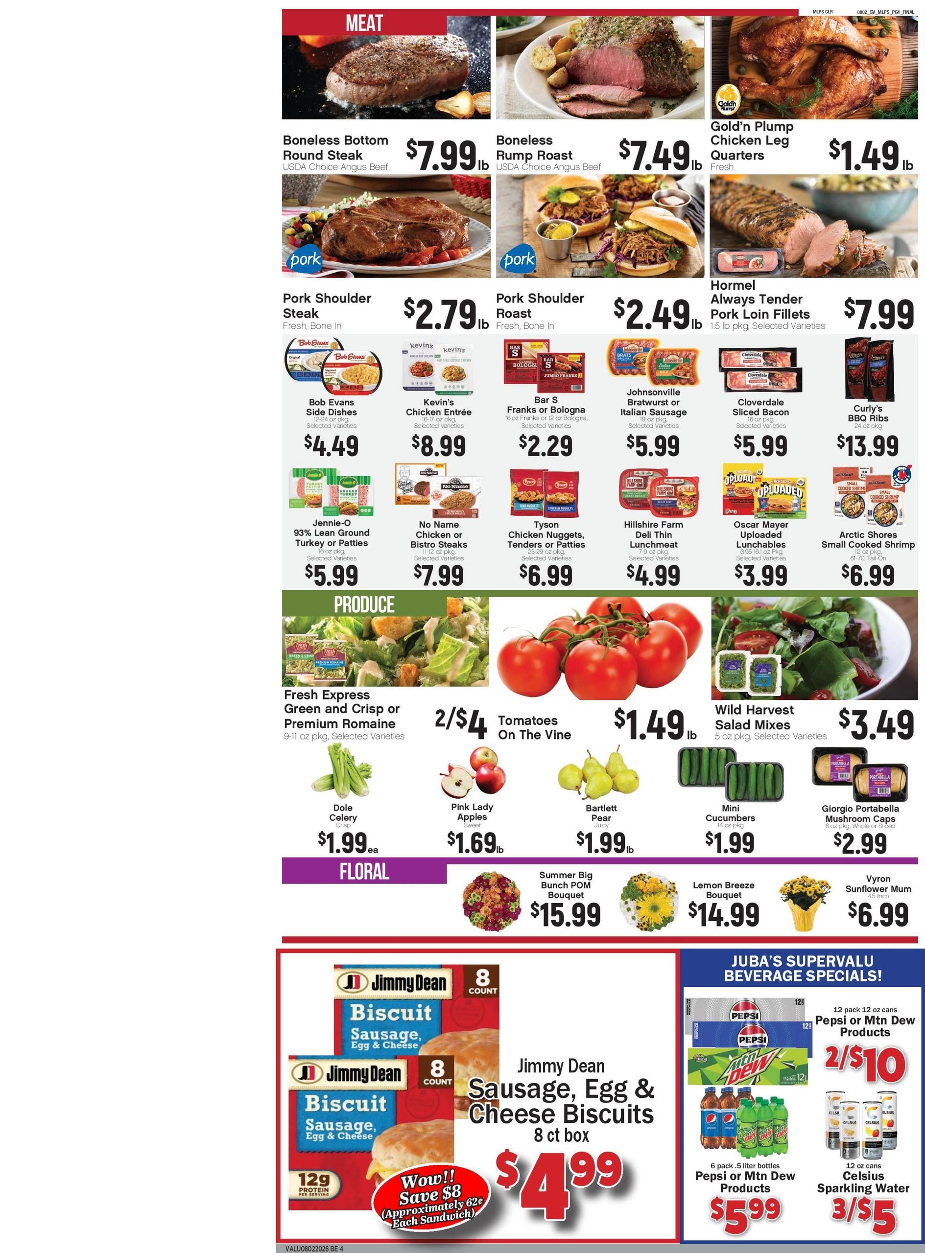 Juba's Supervalu Weekly Ad August 3 - 9, 2026