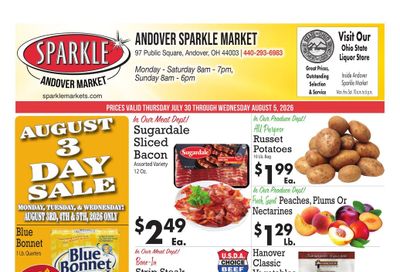 Sparkle Market Weekly Ad July 30 - August 5, 2026