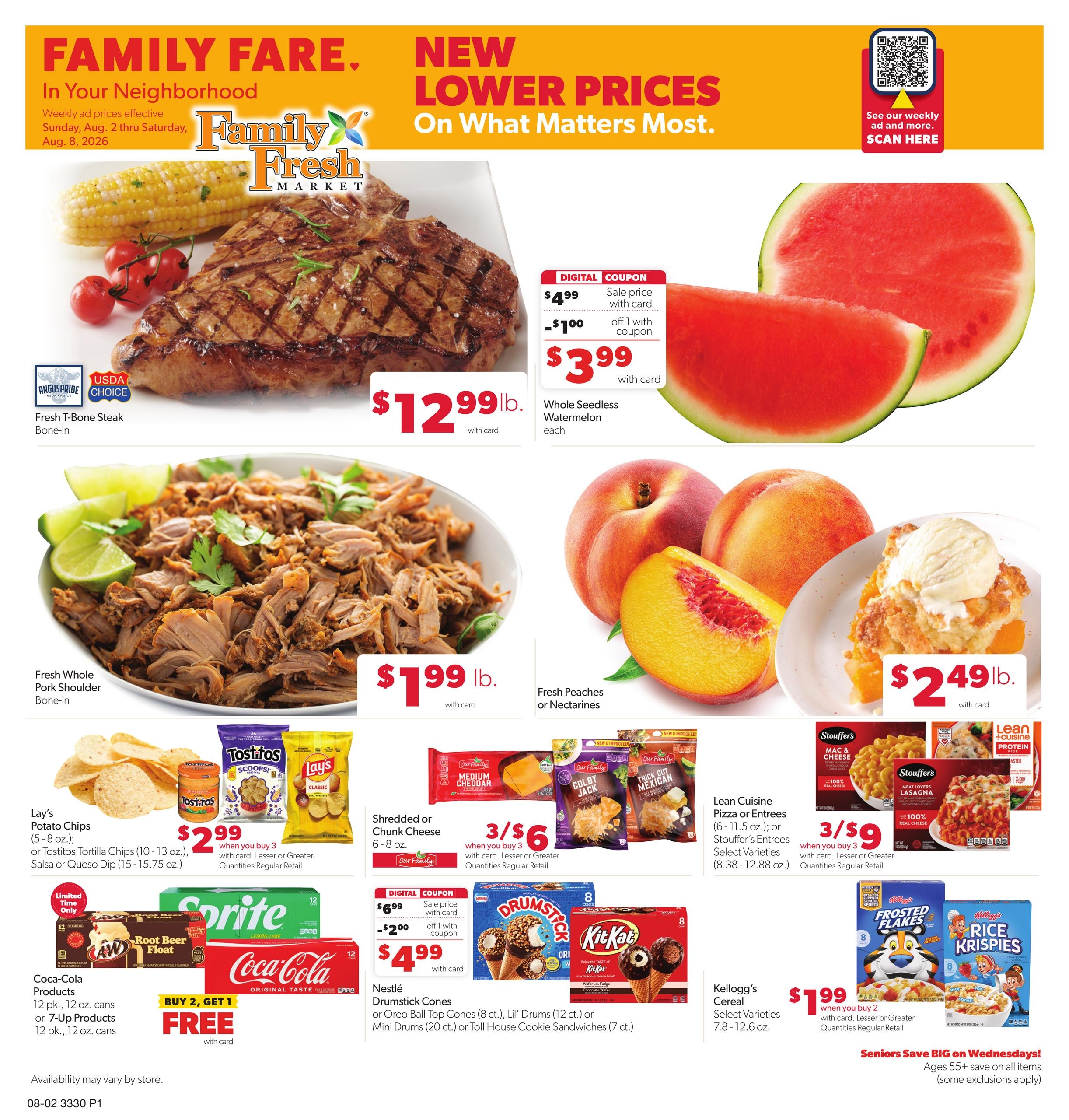 Family Fresh Weekly Ad August 2 - 8, 2026