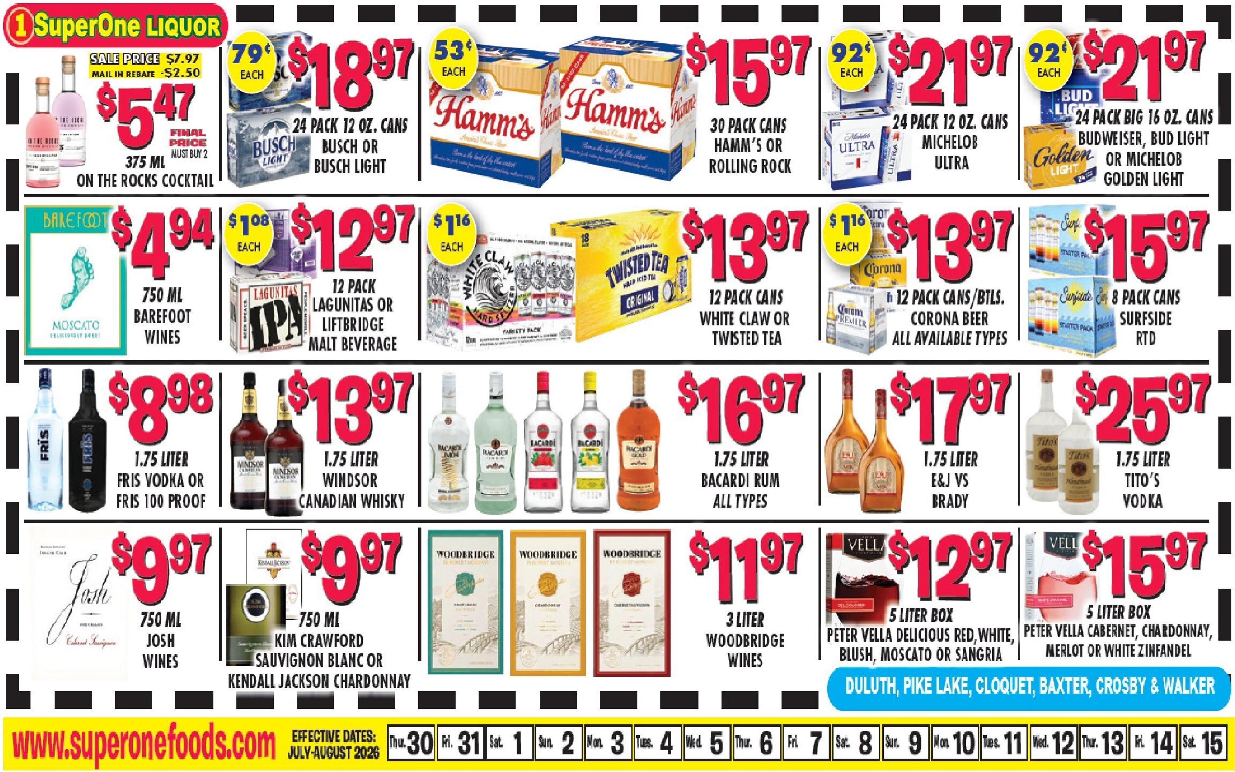 Super One Foods Weekly Ad July 30 - August 15, 2026