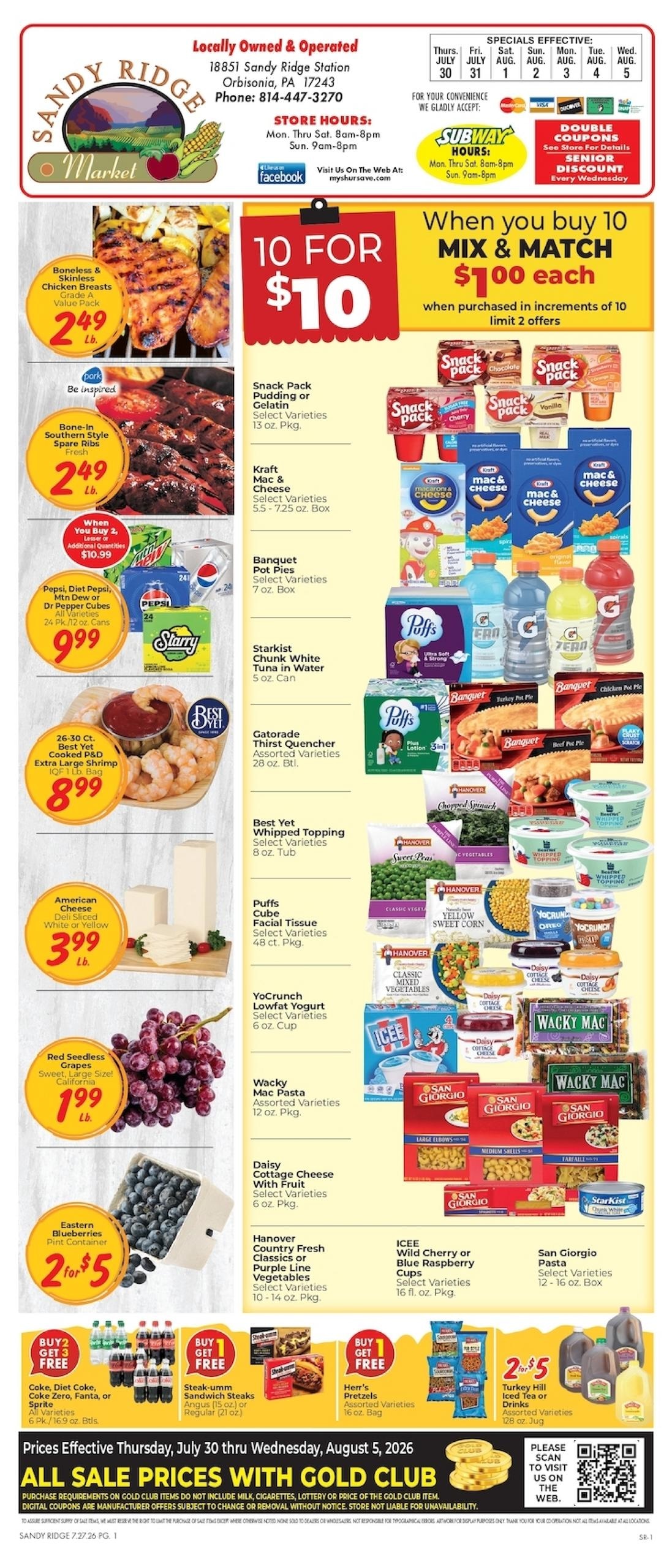 Sandy Ridge Market IGA Weekly Ad July 30 - August 5, 2026