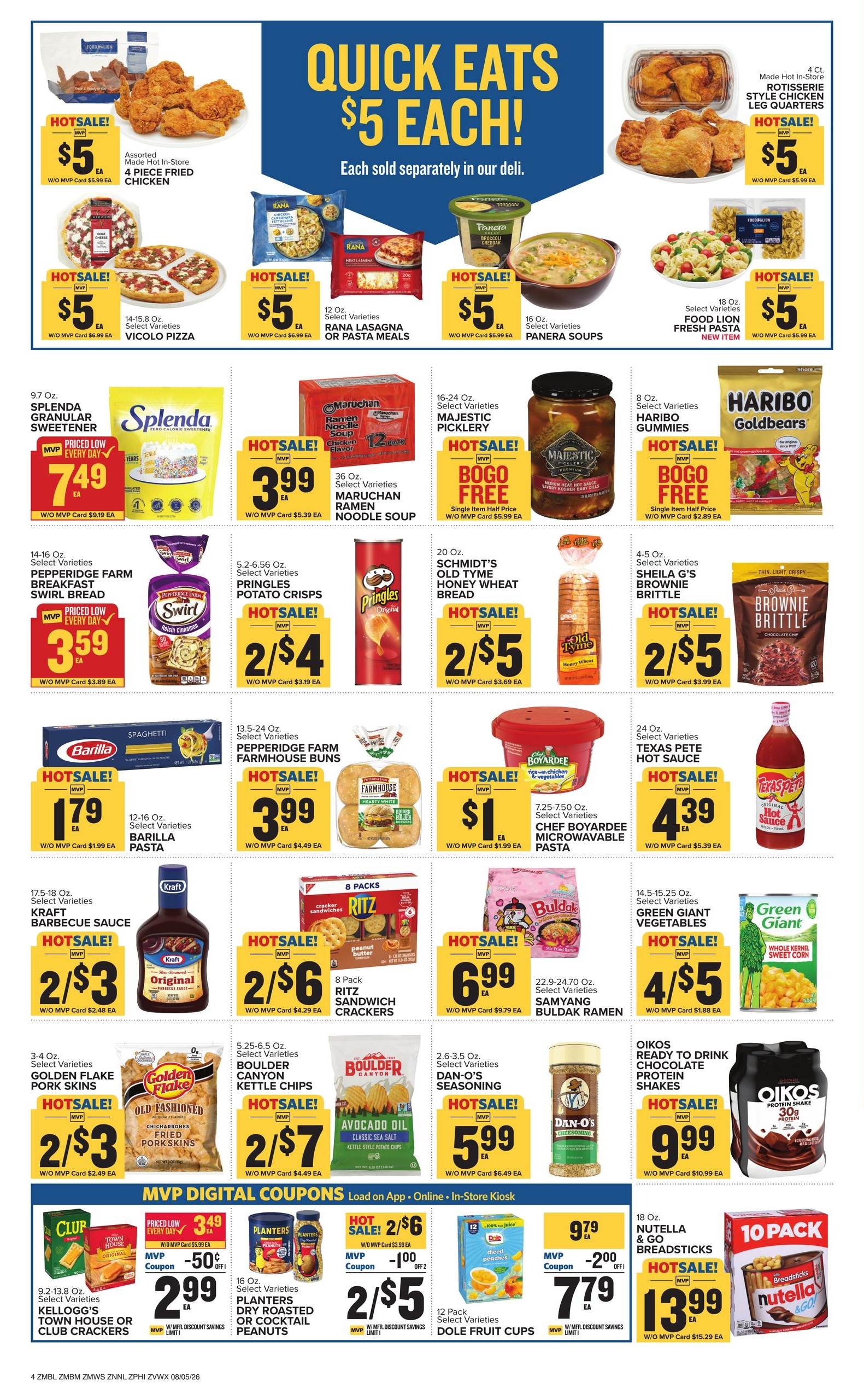 Food Lion (Halethorpe–Brooklyn Area, MD) Weekly Ad August 5 - 11, 2026