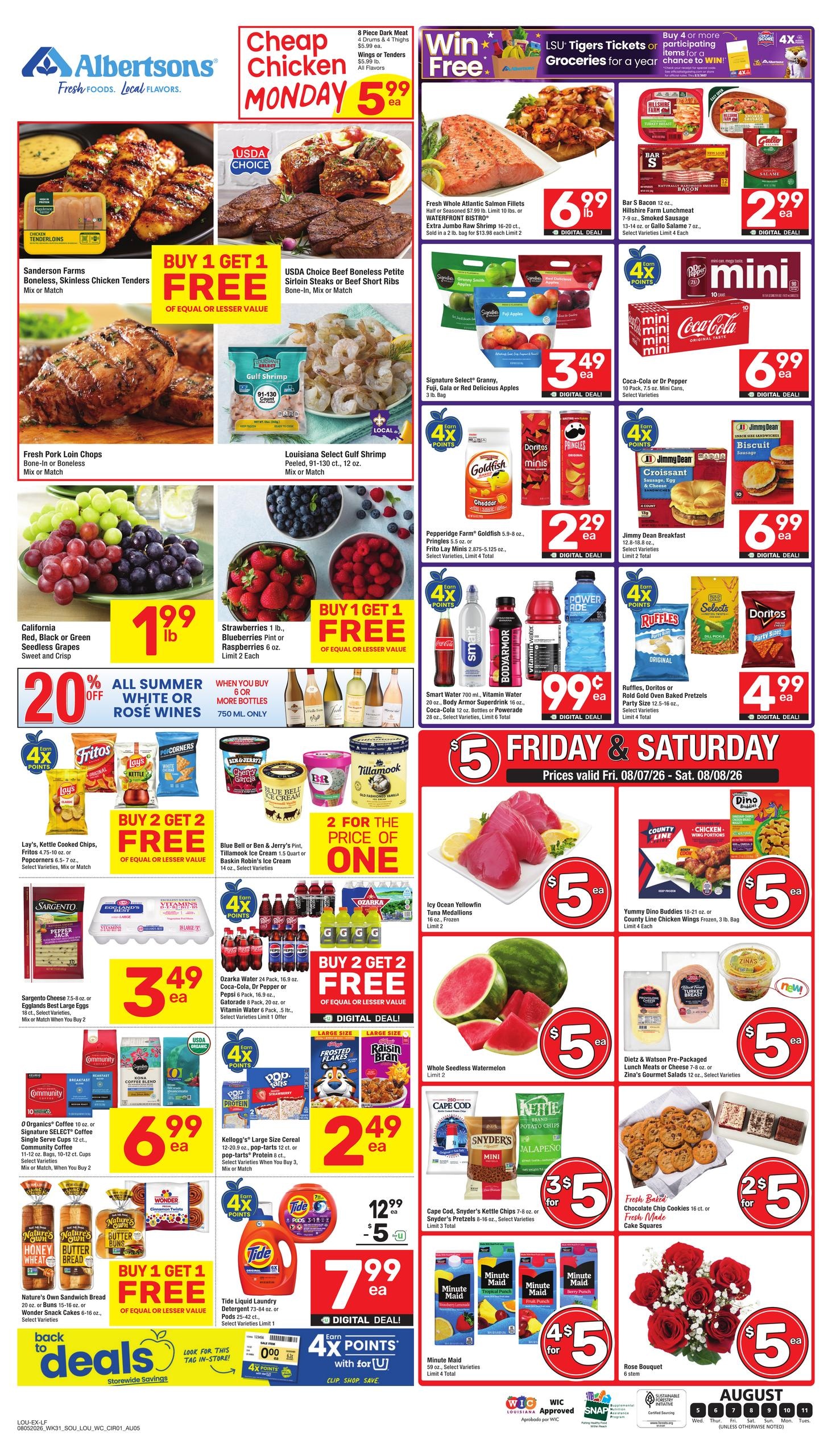 Albertsons (LA) Weekly Ad August 5 - 11, 2026
