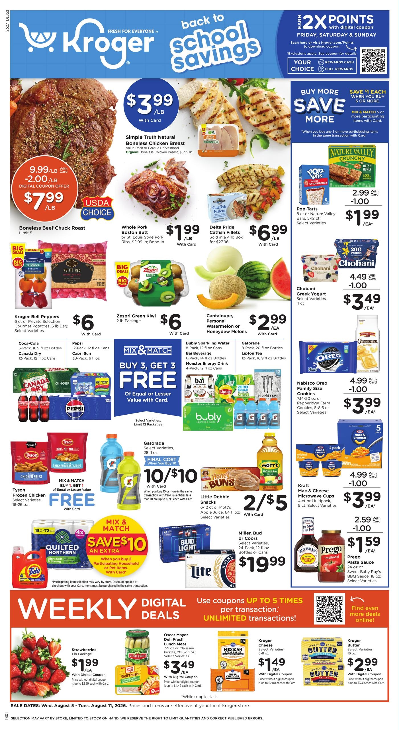 Kroger (Jackson–Pearl Area, MS) Weekly Ad August 5 - 11, 2026