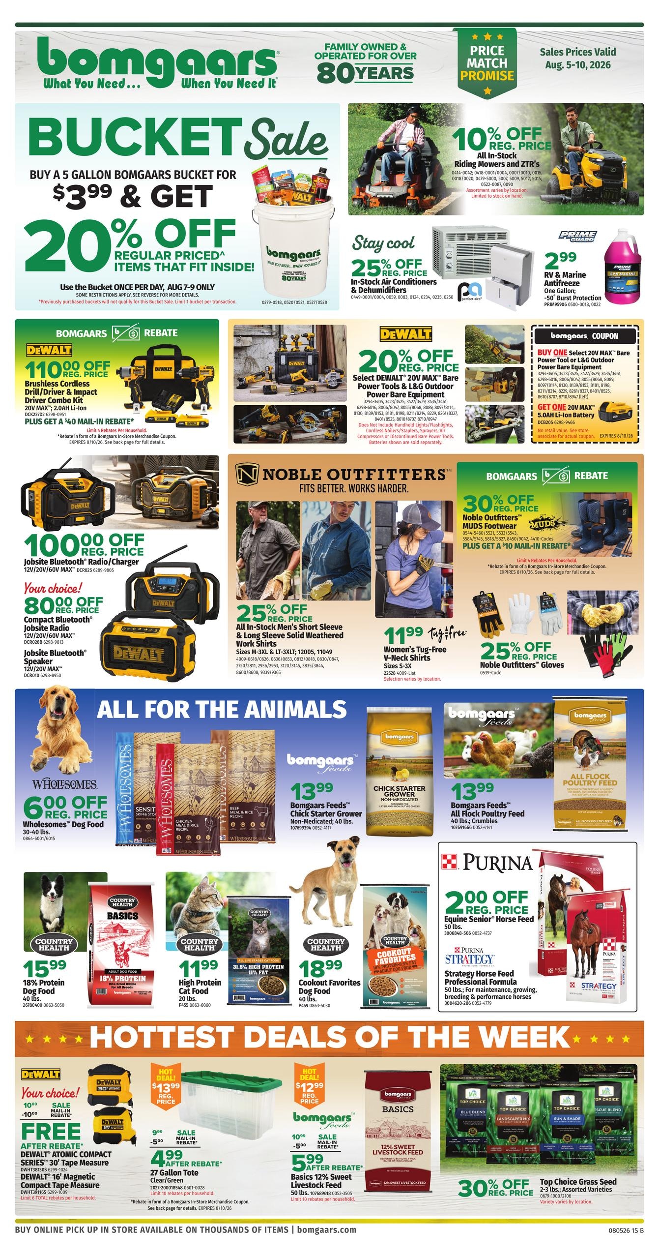 Bomgaars Weekly Ad August 5 - 10, 2026
