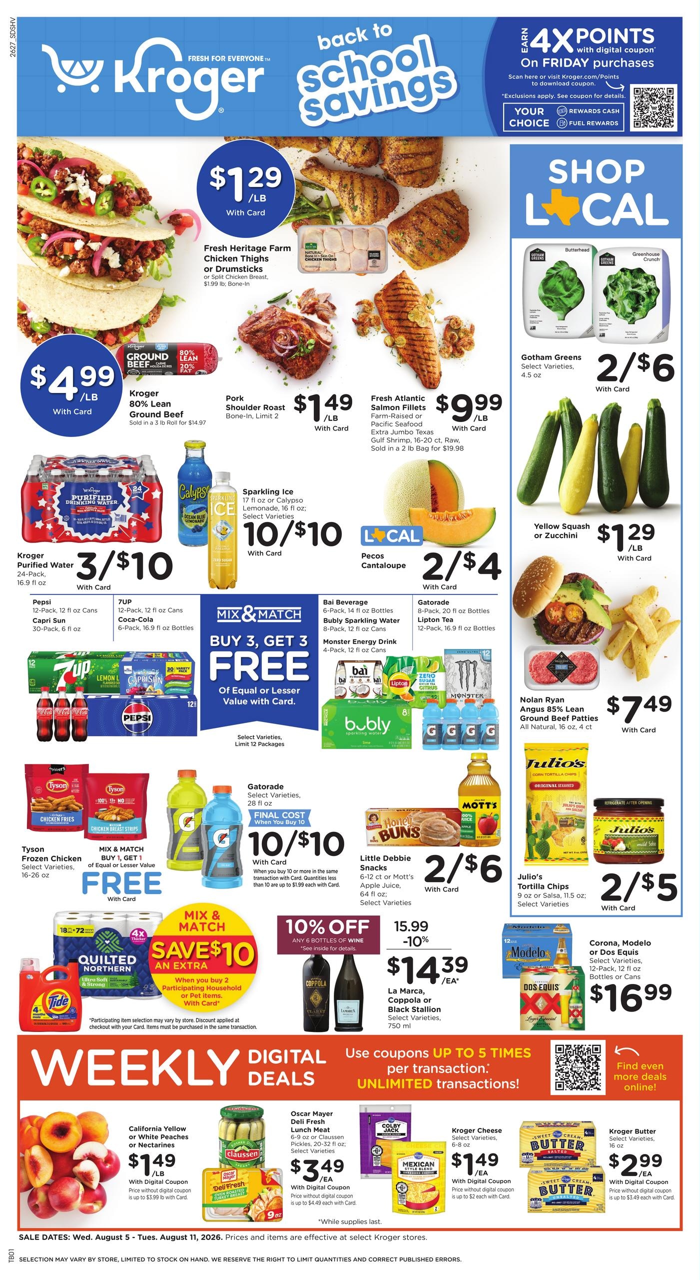 Kroger (LA) Weekly Ad August 5 - 11, 2026
