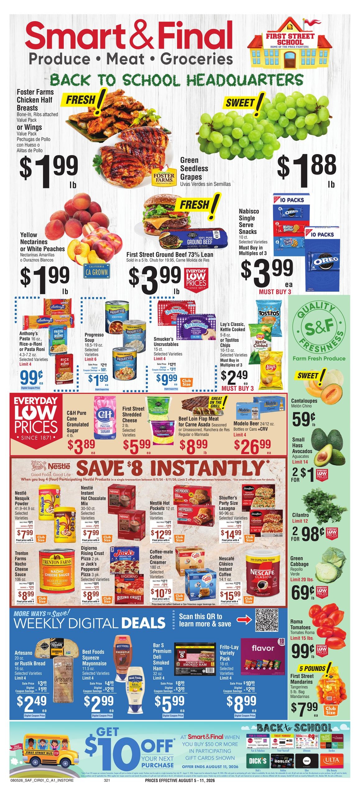 Smart & Final (CA, NV) Weekly Ad August 5 - 11, 2026