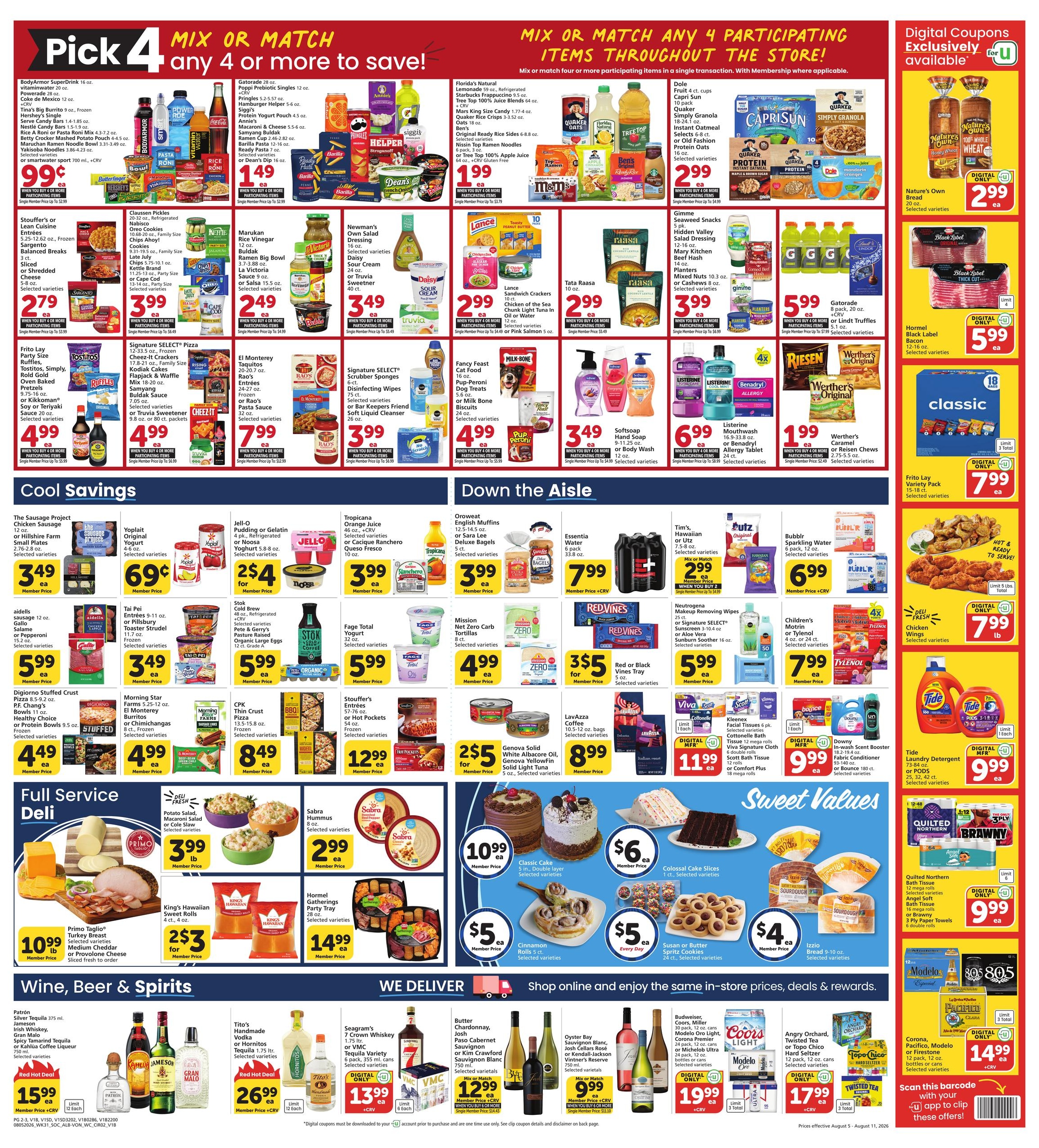 Vons (Alhambra Area, CA) Weekly Ad August 5 - 11, 2026