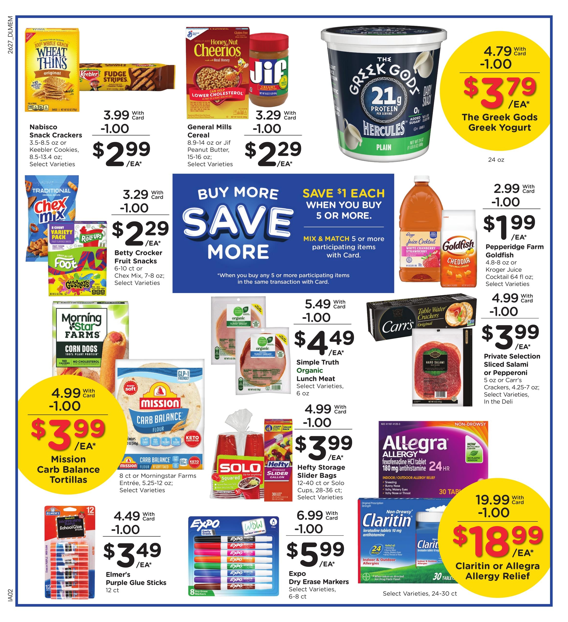 Kroger (Memphis–Red Banks Area, MS–TN) Weekly Ad August 5 - 11, 2026