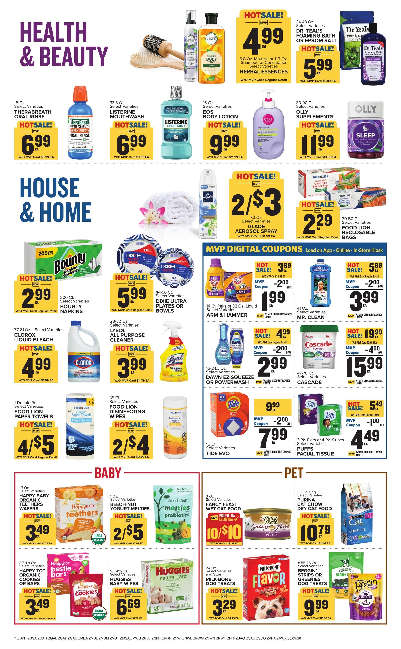 Food Lion (Dover–Bethany Beach Area, DE) Weekly Ad August 5 - 11, 2026