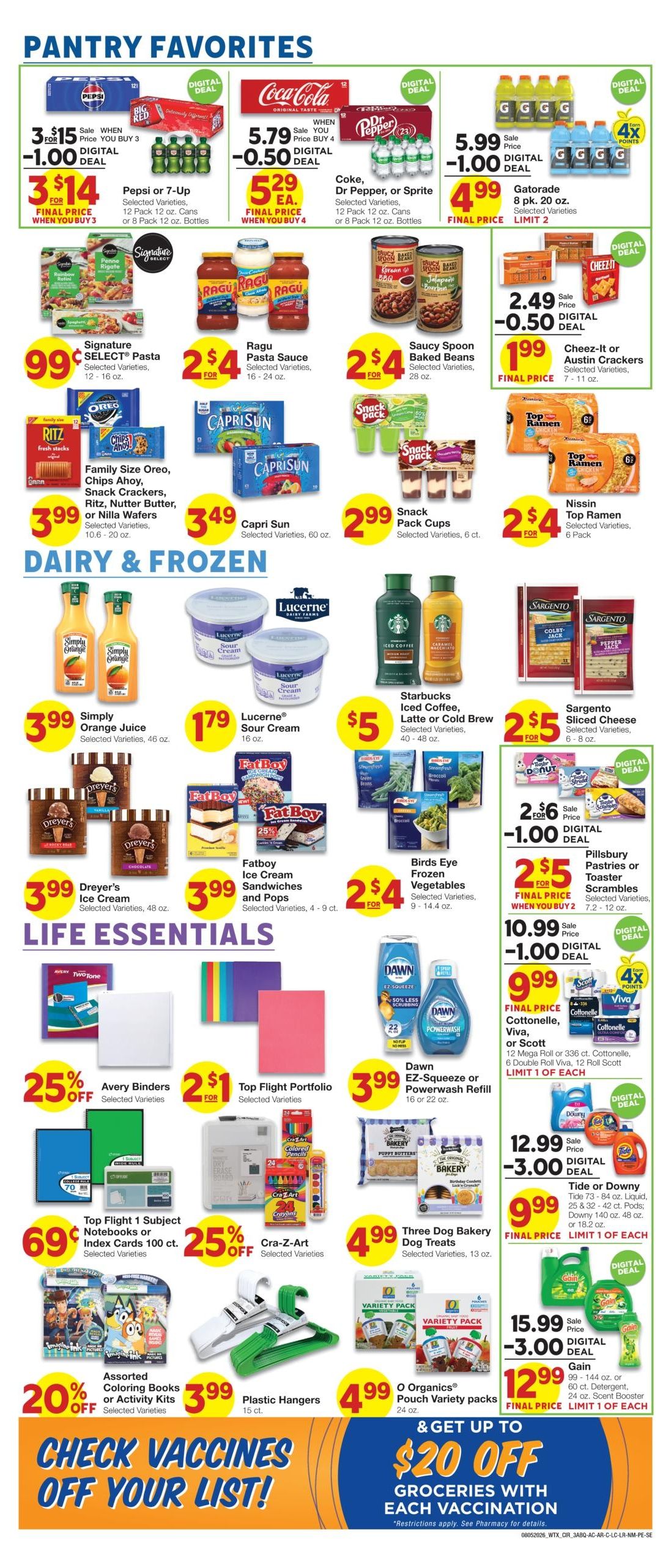 Albertsons Market (Albuquerque-Rio Rancho Area, NM) Weekly Ad August 5 - 11, 2026