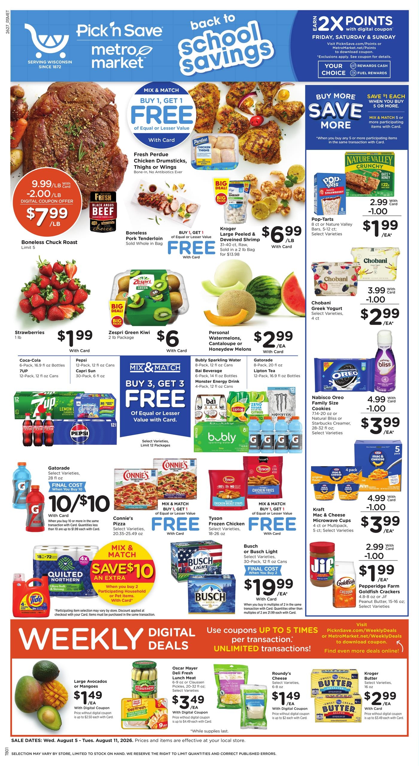 Pick N Save (Milwaukee Area, WI) Weekly Ad August 5 - 11, 2026