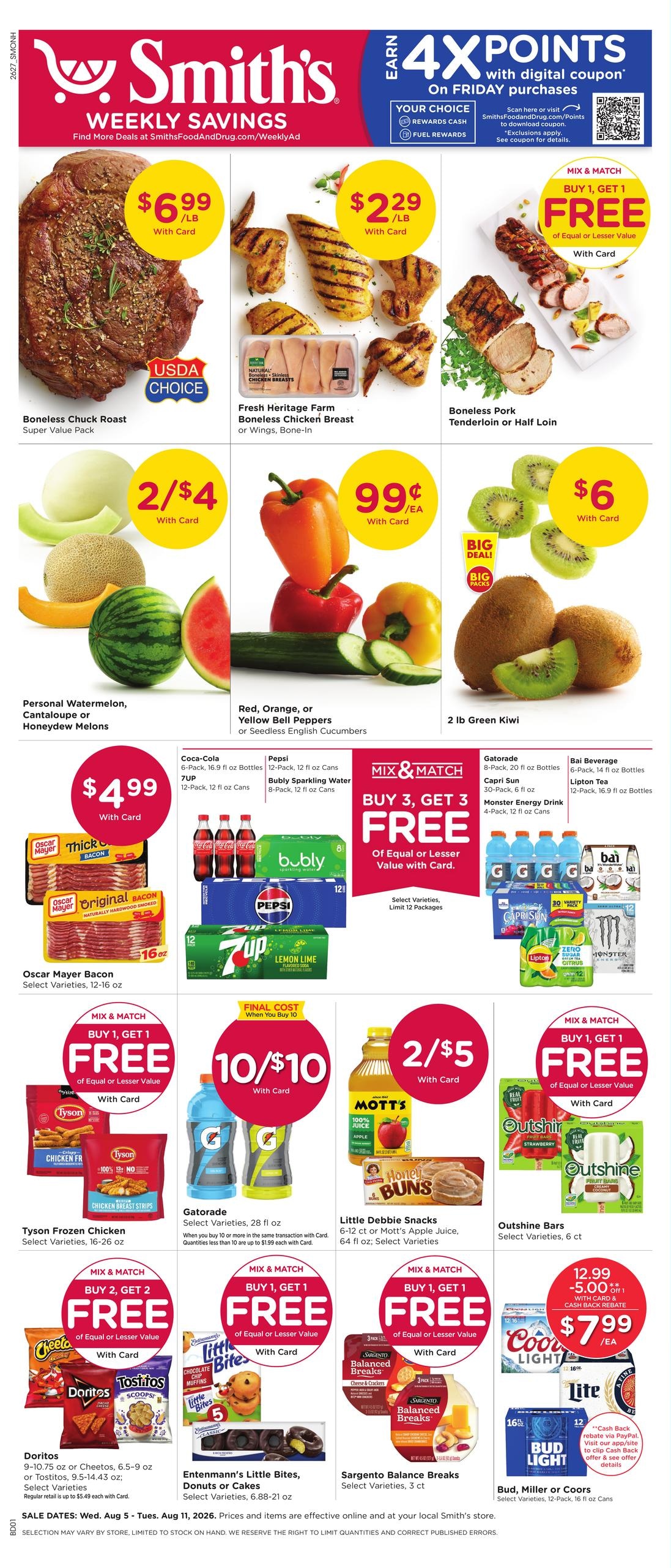 Smith's (Albuquerque–Rio Rancho Area, NM) Weekly Ad August 5 - 11, 2026