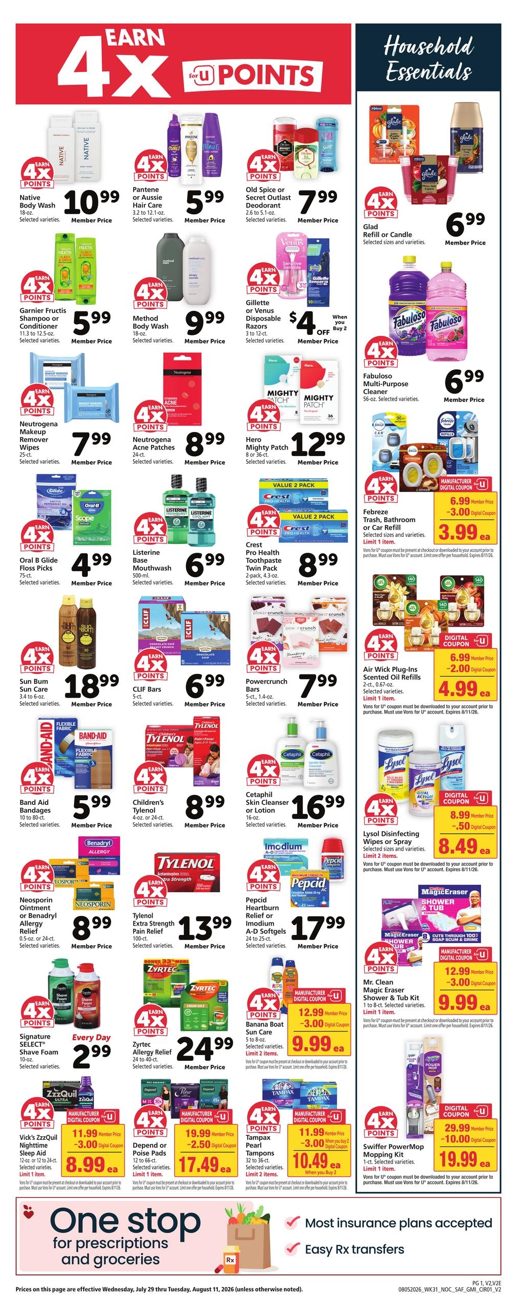 Vons (Fresno–Clovis Area, CA) Weekly Ad August 5 - 11, 2026