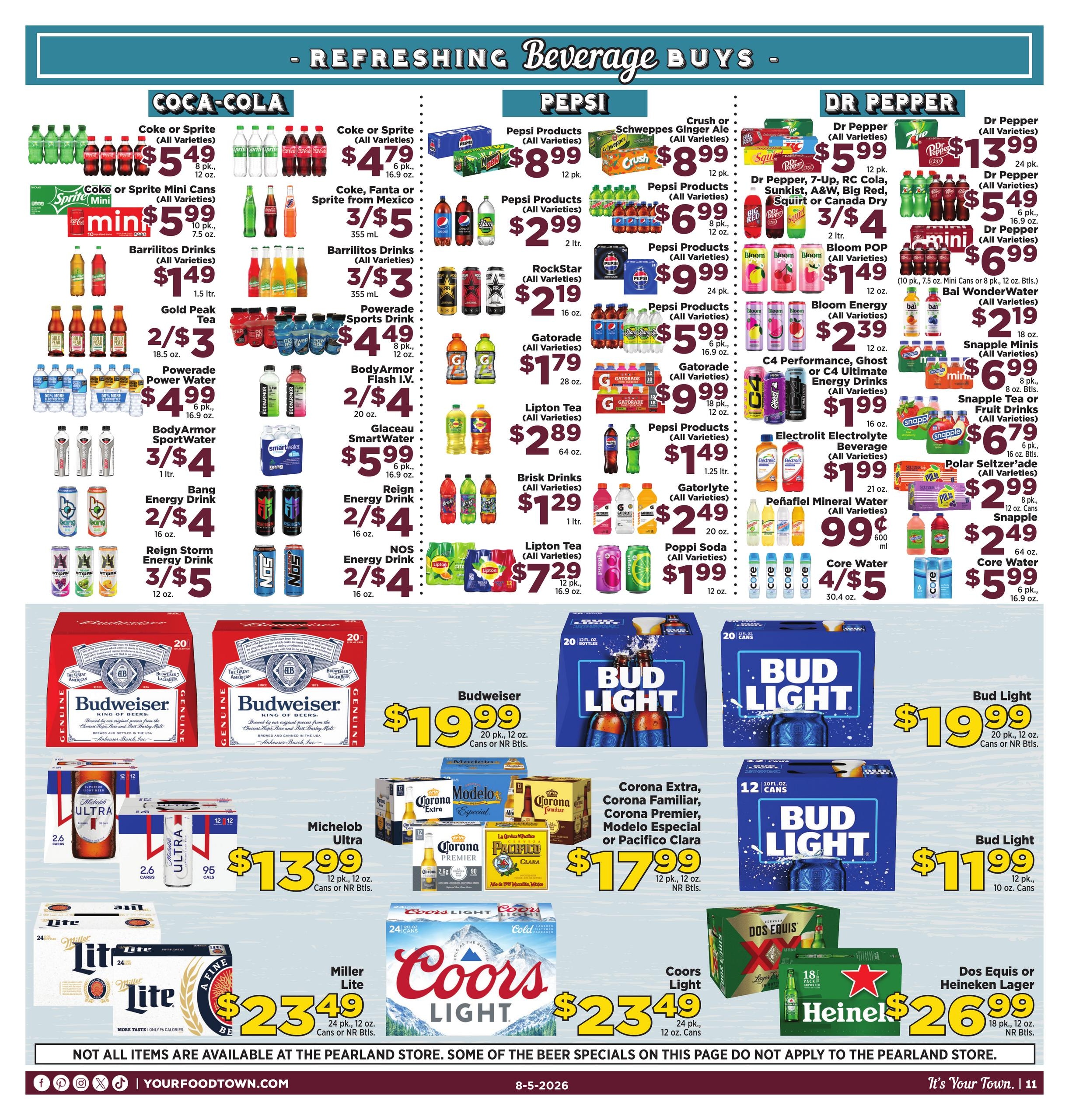 Food Town Texas foodtowntexas Weekly Ad August 5 - 11, 2026