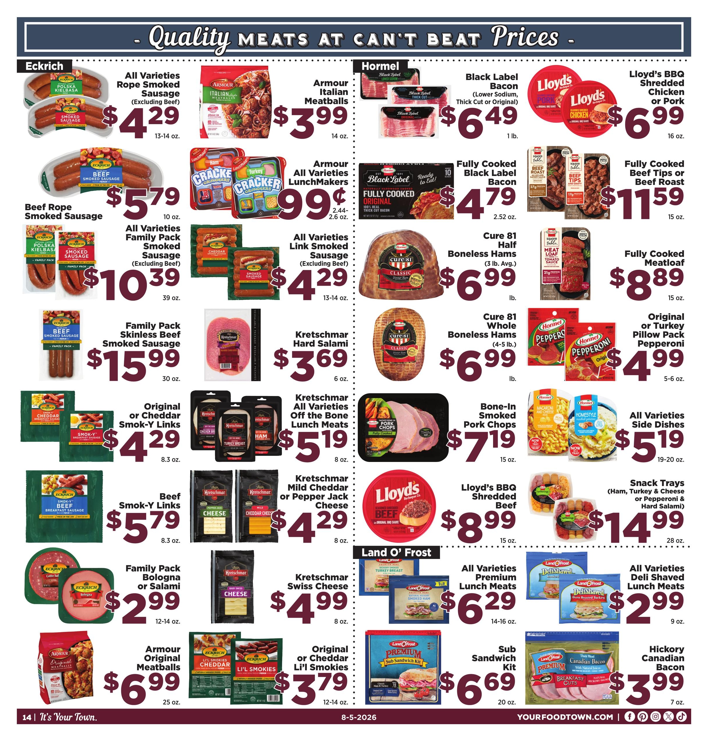 Food Town Texas foodtowntexas Weekly Ad August 5 - 11, 2026