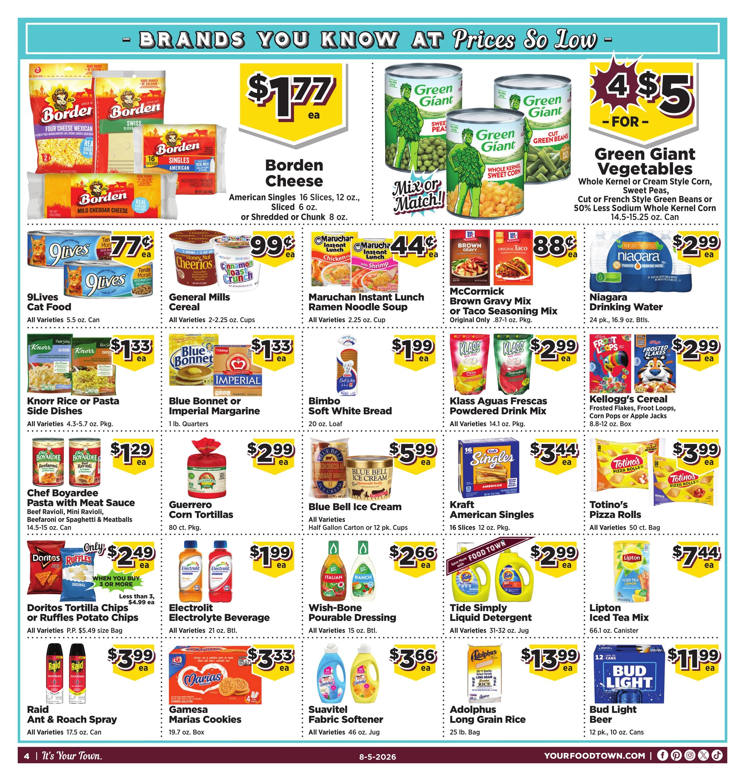 Food Town Texas foodtowntexas Weekly Ad August 5 - 11, 2026