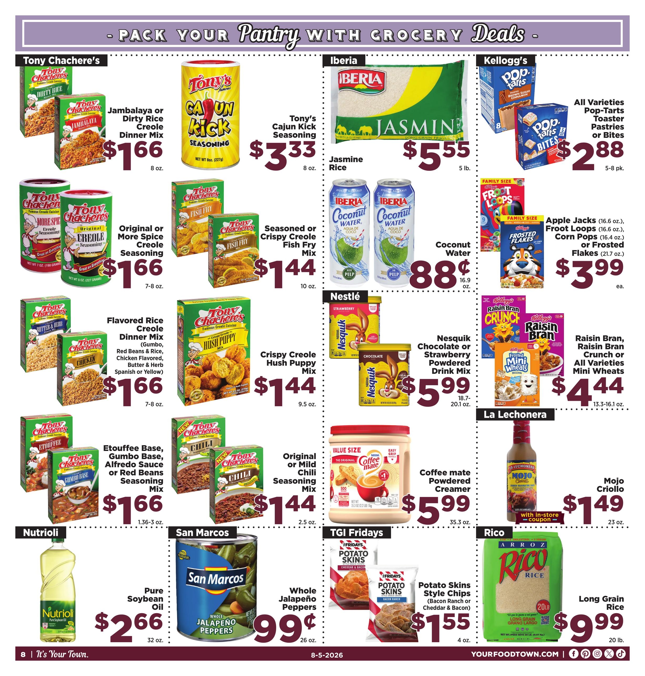 Food Town Texas foodtowntexas Weekly Ad August 5 - 11, 2026