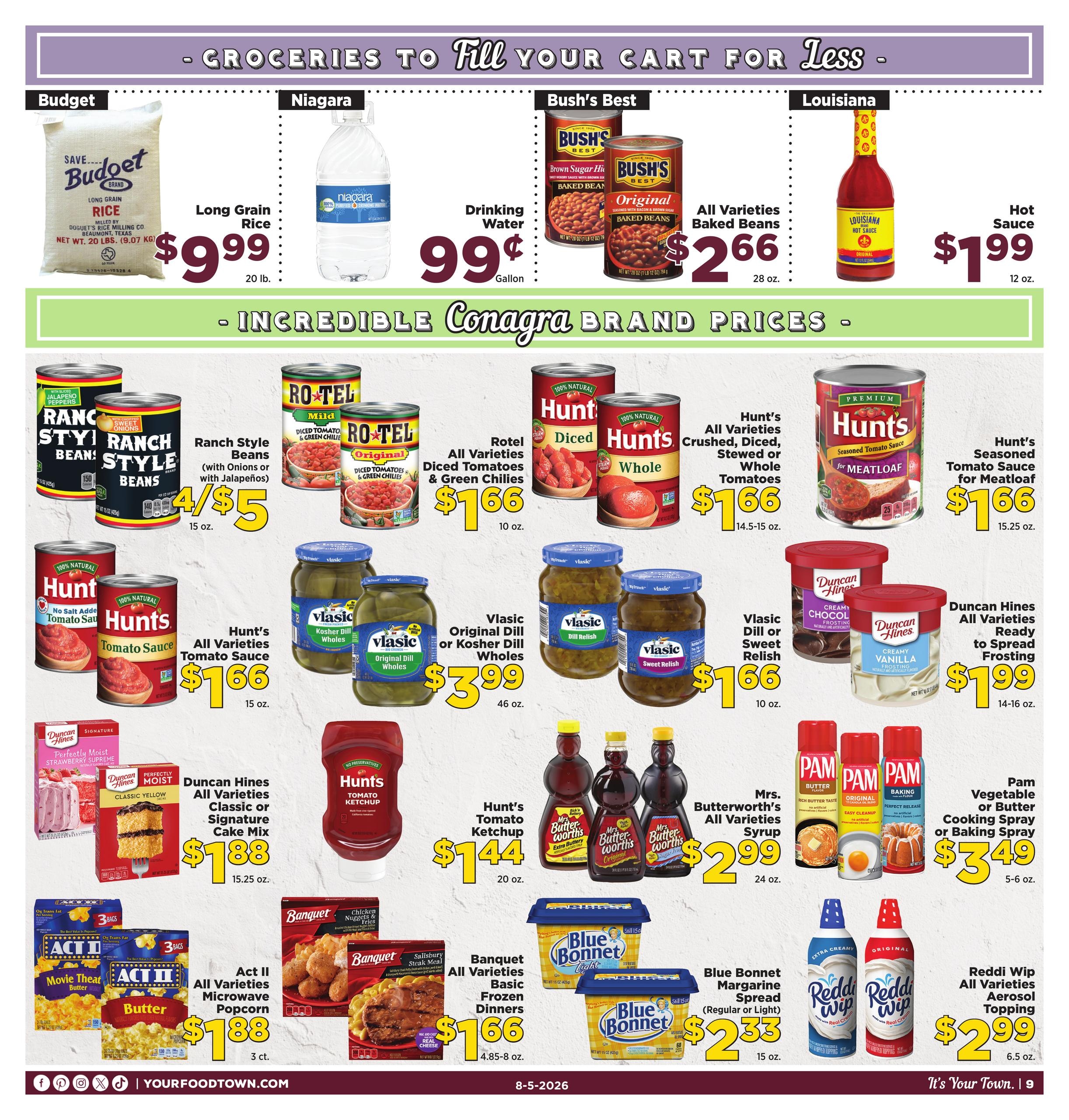 Food Town Texas foodtowntexas Weekly Ad August 5 - 11, 2026
