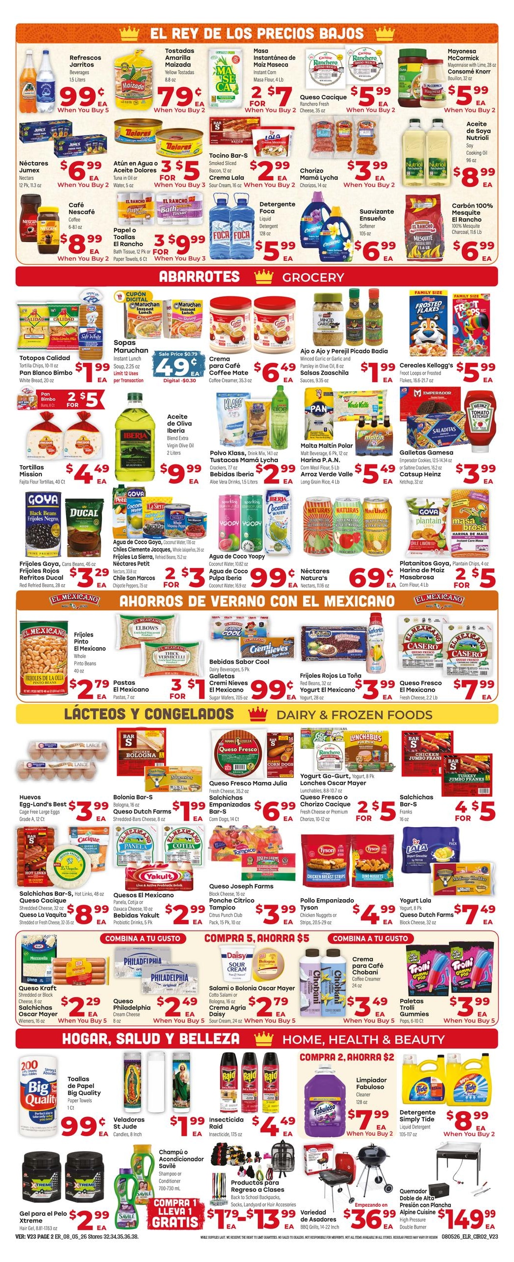El Rancho Supermercado (Pearland–Friendswood Area, TX) Weekly Ad August 5 - 11, 2026