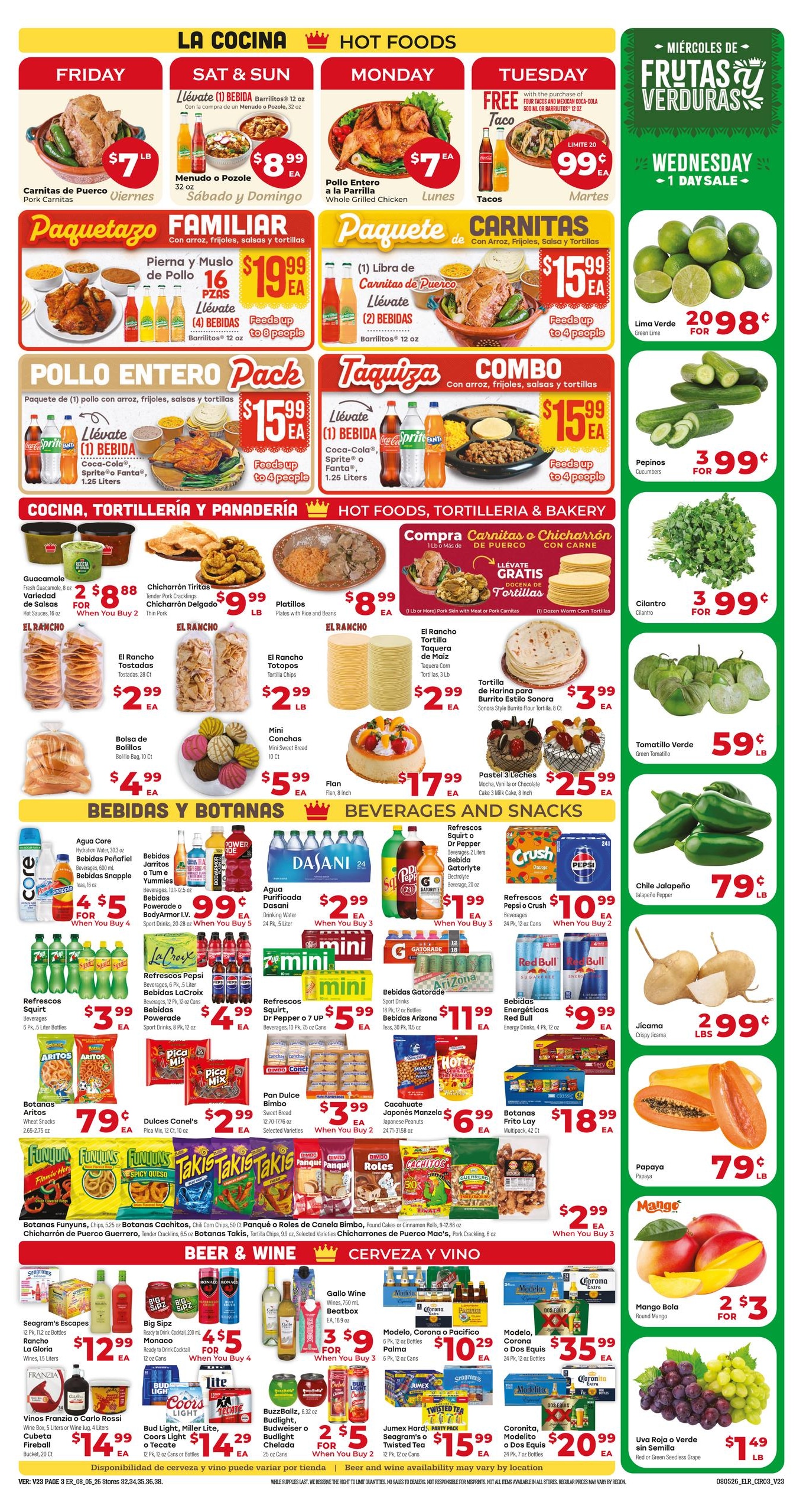 El Rancho Supermercado (Pearland–Friendswood Area, TX) Weekly Ad August 5 - 11, 2026