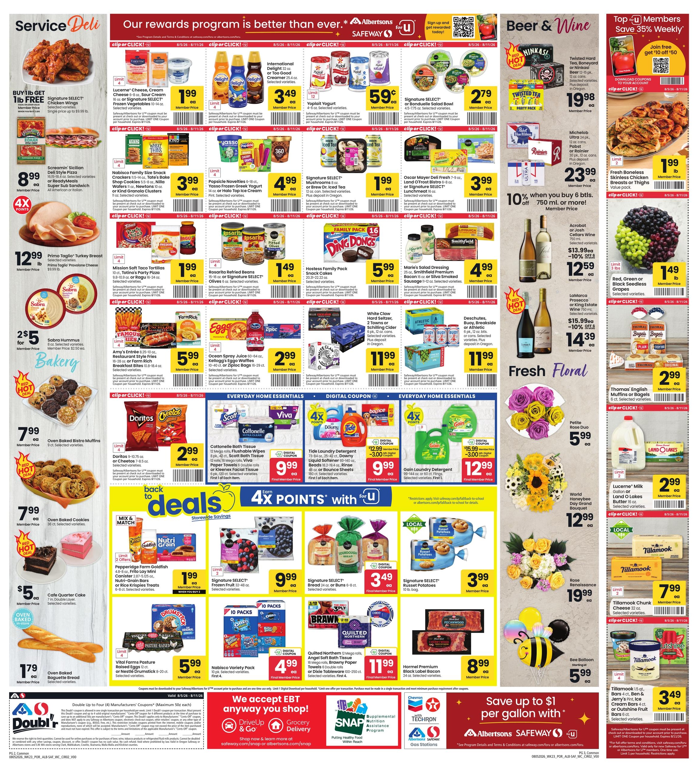 Albertsons (OR) Weekly Ad August 5 - 11, 2026