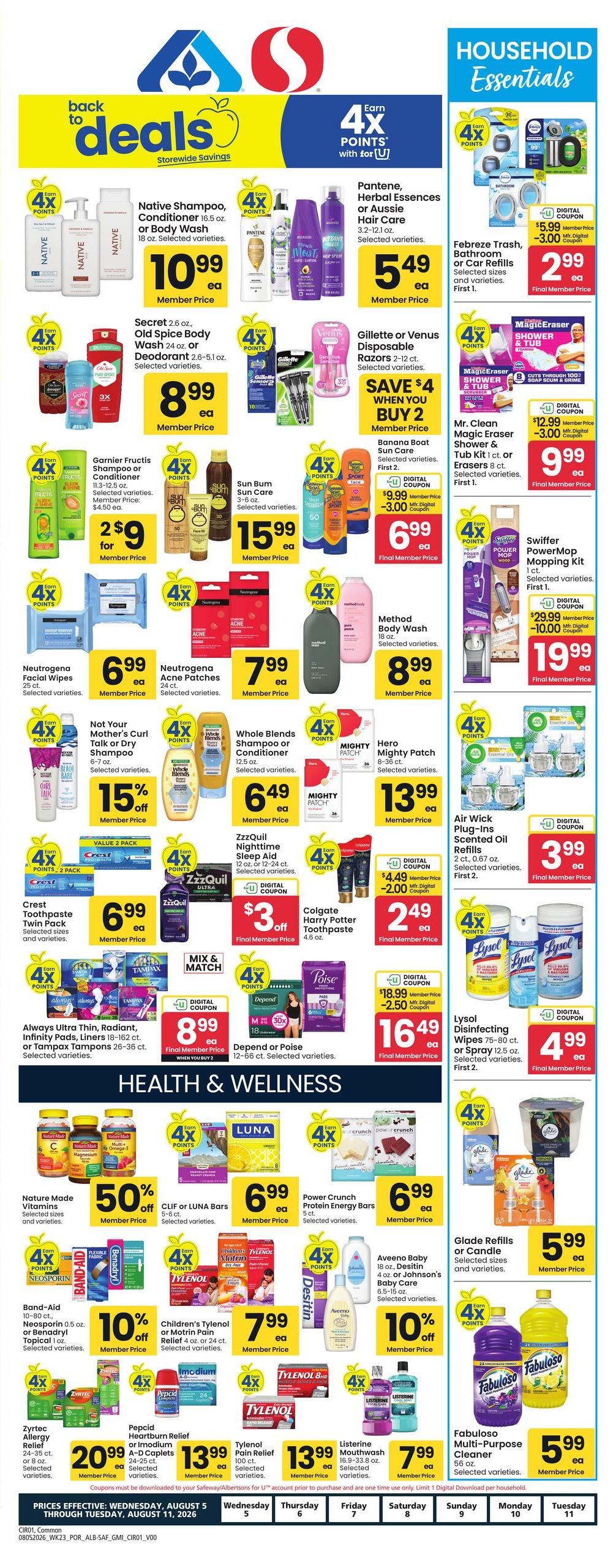 Safeway (Beaverton Area, OR) Weekly Ad August 5 - 11, 2026