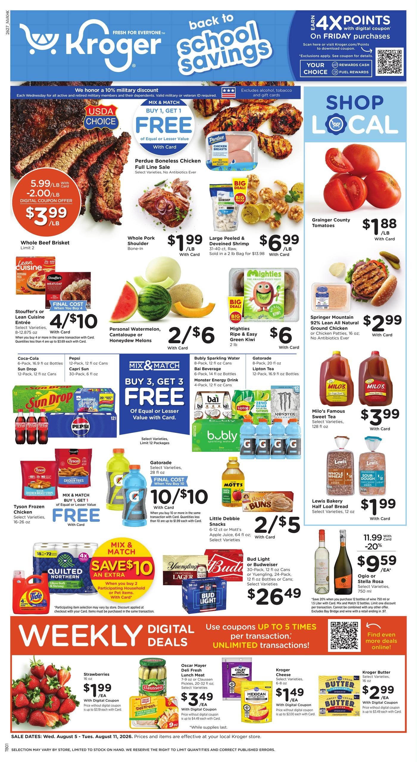 Kroger (Hopkinsville Area, KY) Weekly Ad August 5 - 11, 2026