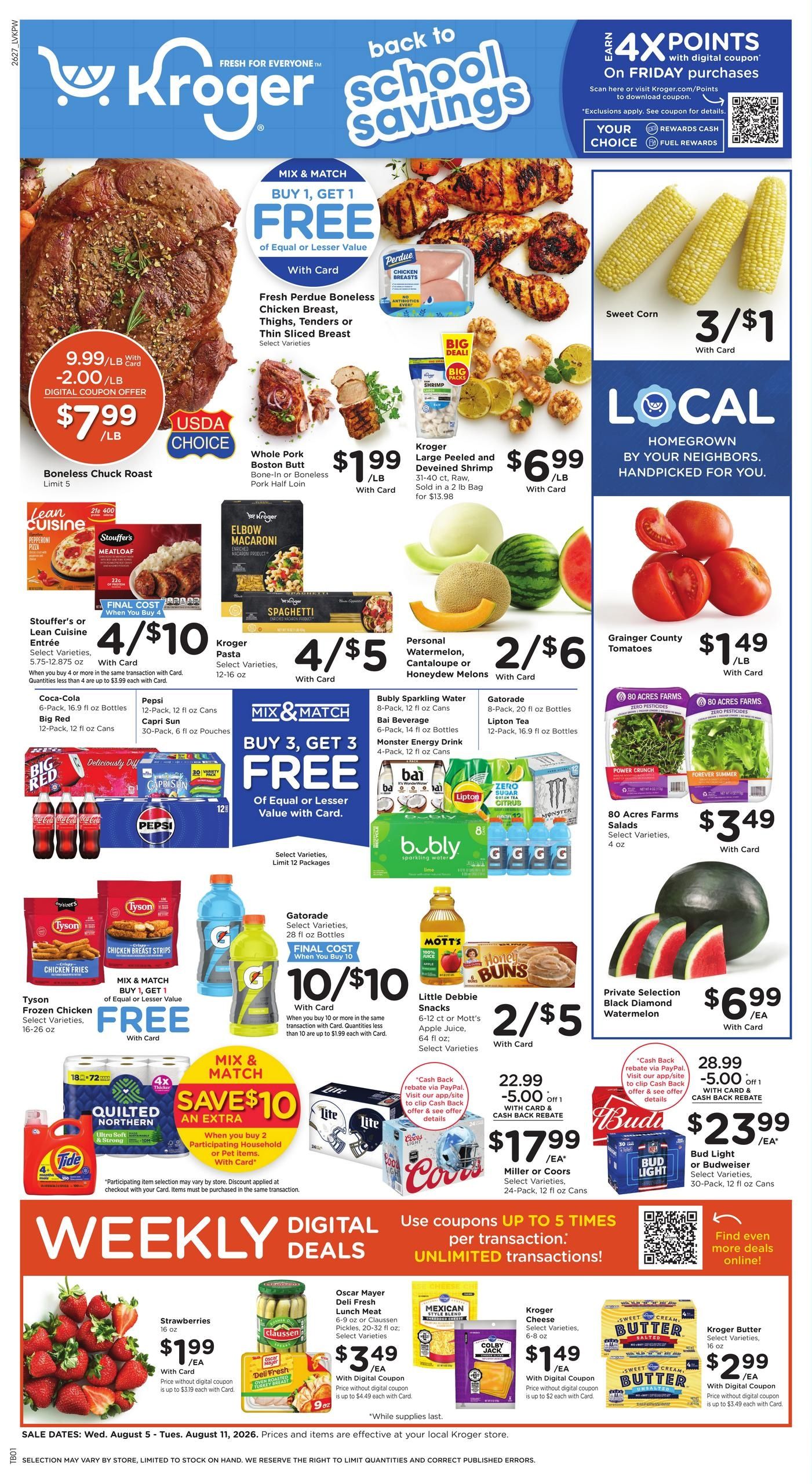 Kroger (Hopkinsville Area, KY) Weekly Ad August 5 - 11, 2026
