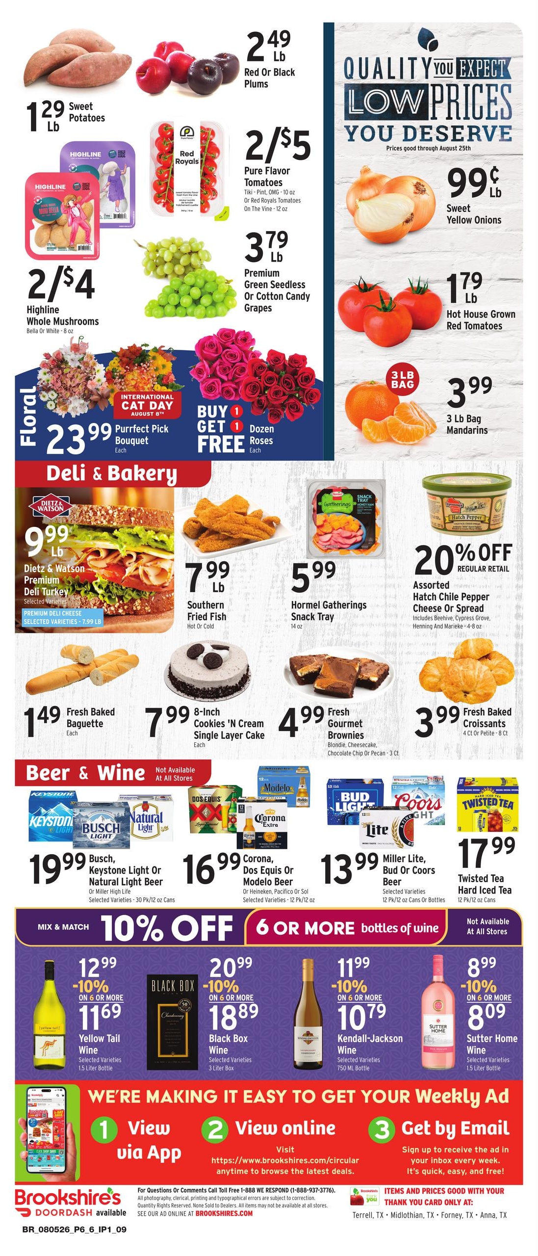 Brookshire's (Mesquite Area, TX) Weekly Ad August 5 - 11, 2026