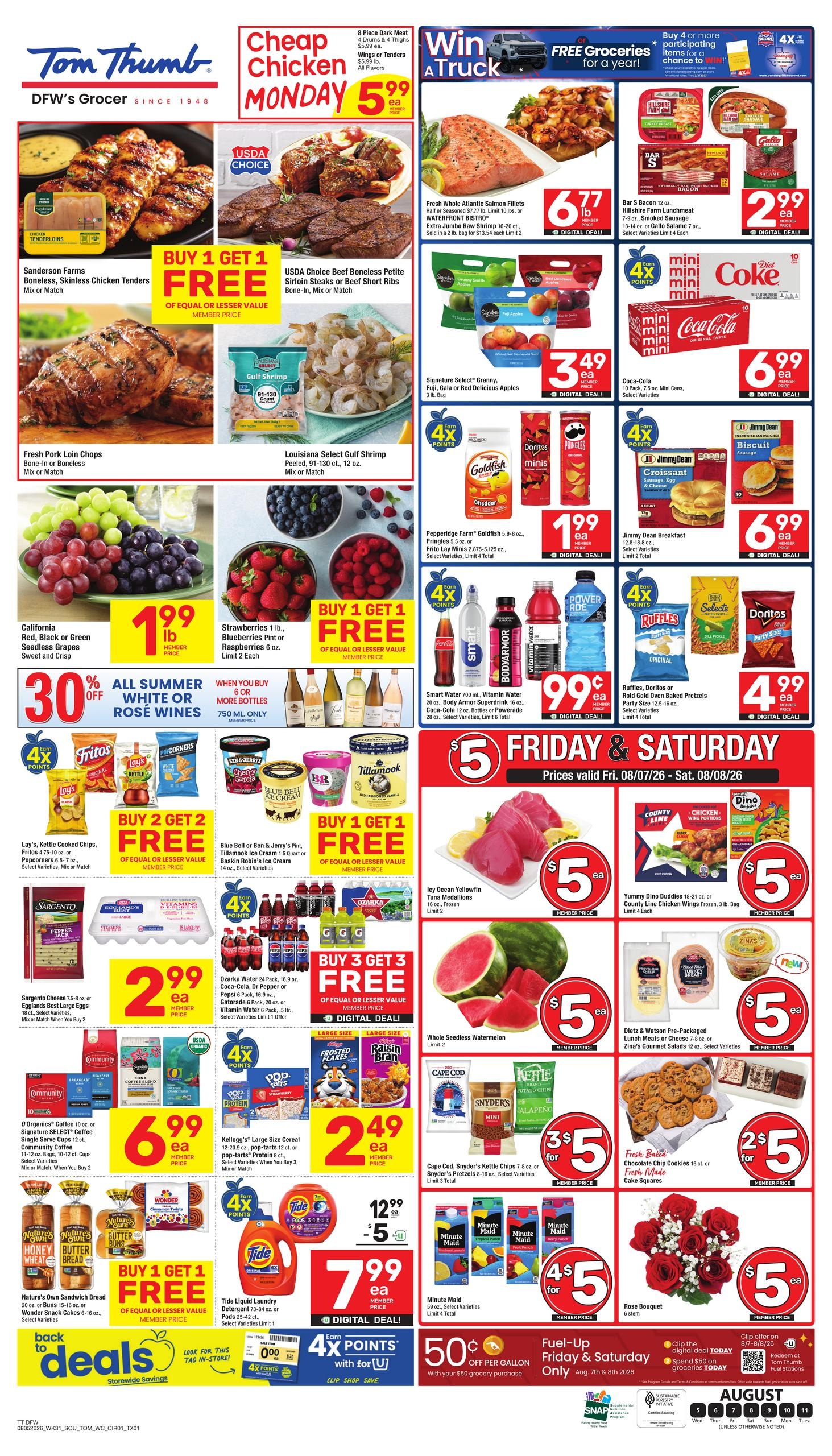 Tom Thumb Weekly Ad August 5 - 11, 2026