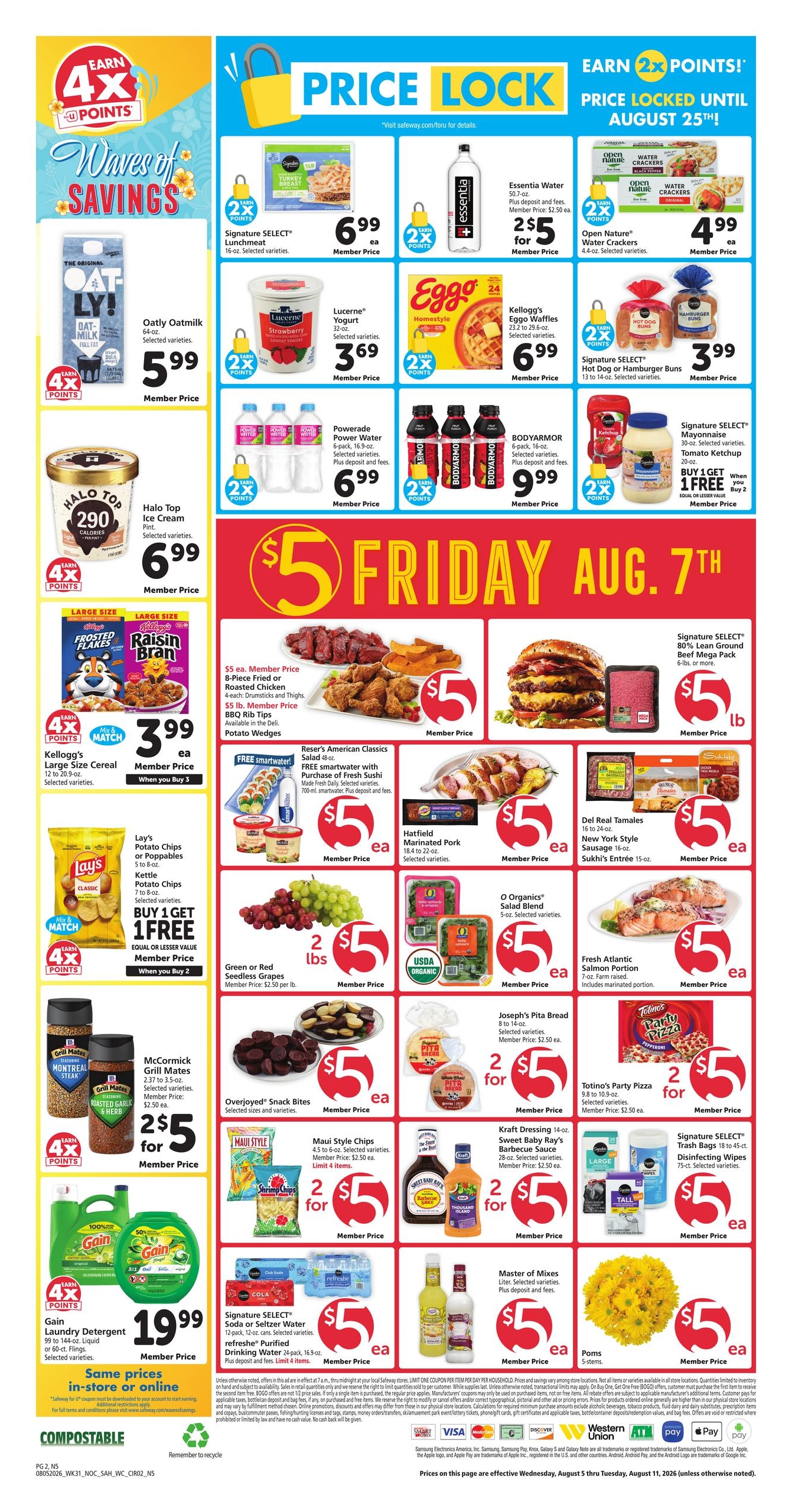 Safeway (Honolulu–Fort Shafter Area, HI) Weekly Ad August 5 - 11, 2026