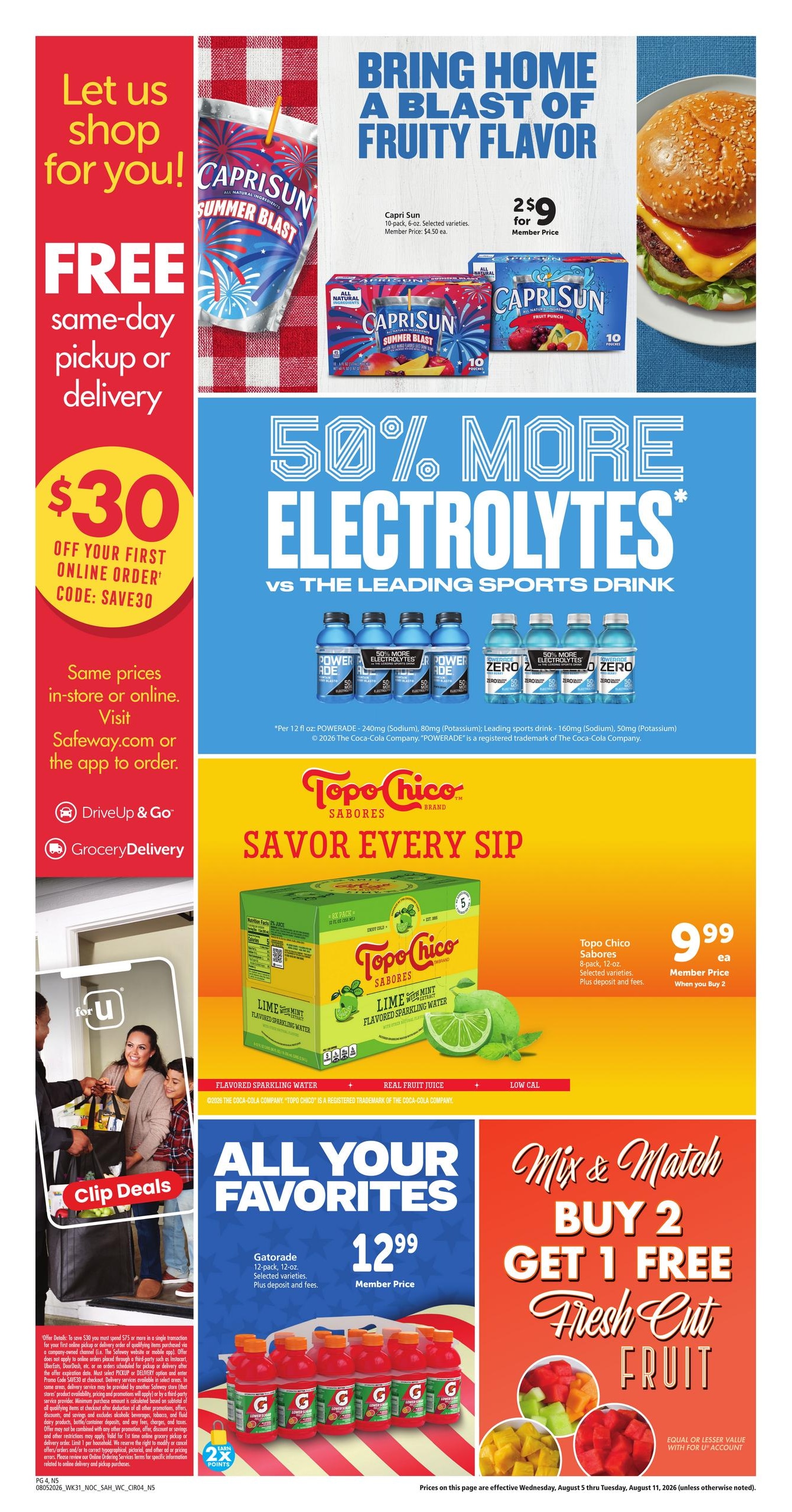 Safeway (Honolulu–Fort Shafter Area, HI) Weekly Ad August 5 - 11, 2026