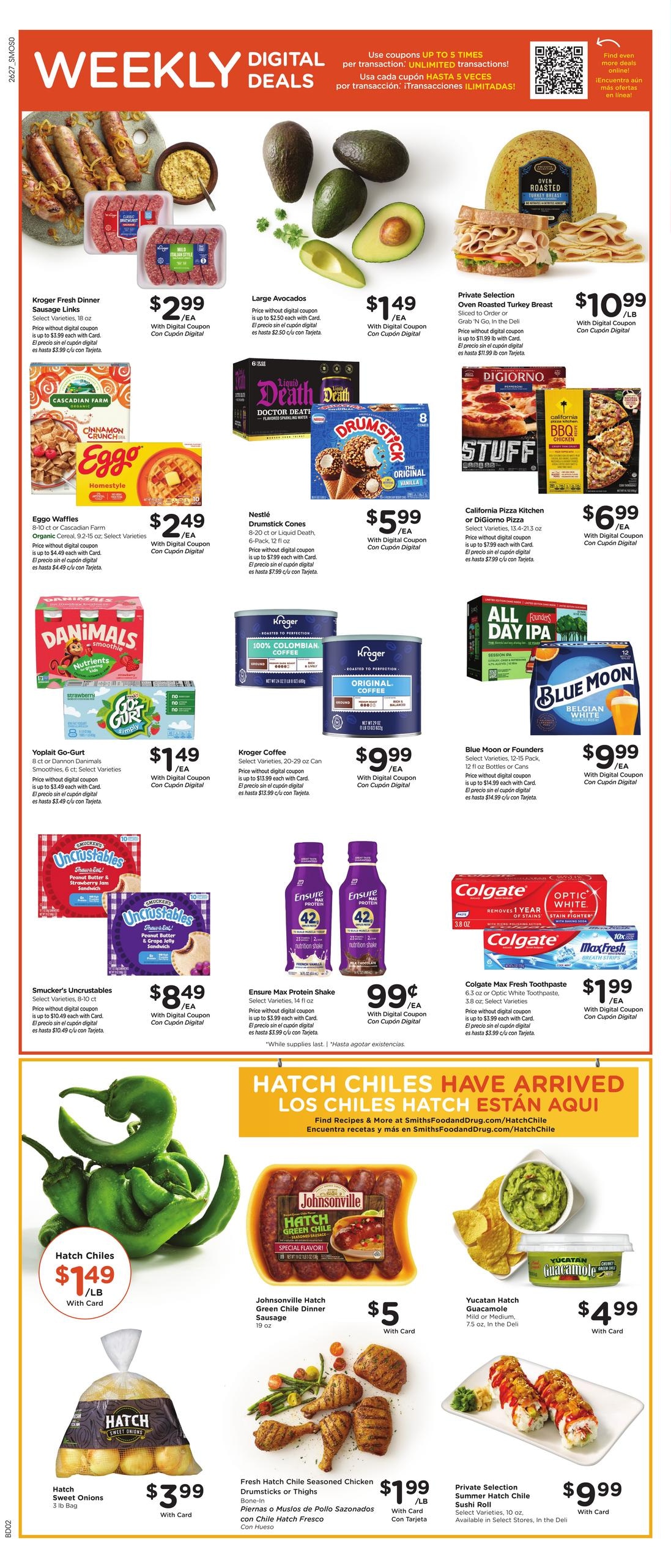 Smith's (Carson City–Reno Area, CA–NV) Weekly Ad August 5 - 11, 2026