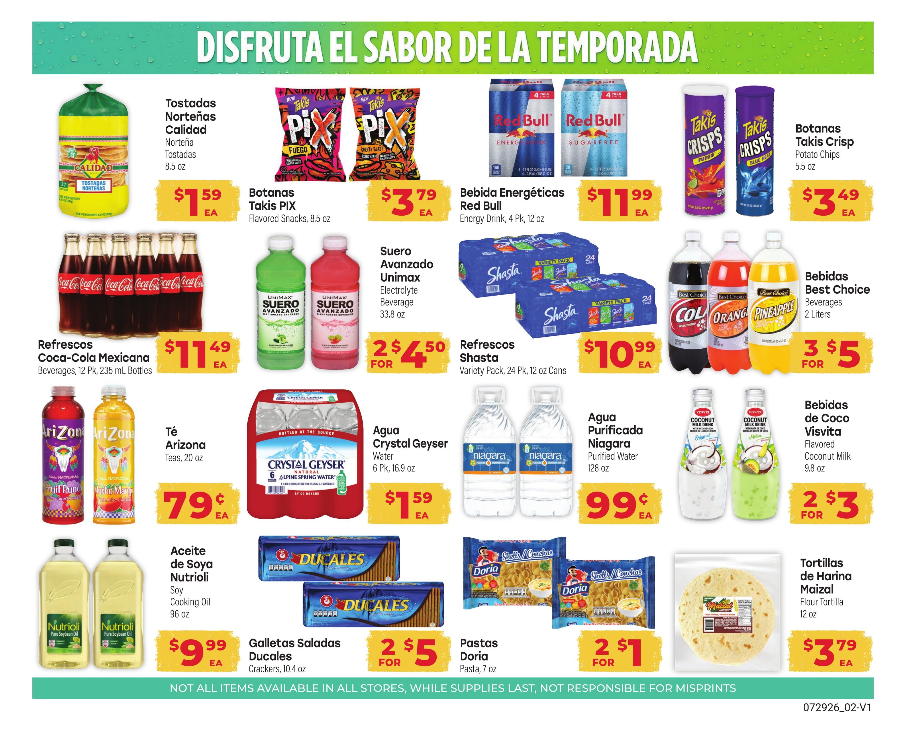El Rancho Supermercado (Mesquite–Carrollton Area, TX) Weekly Ad July 29 - September 1, 2026