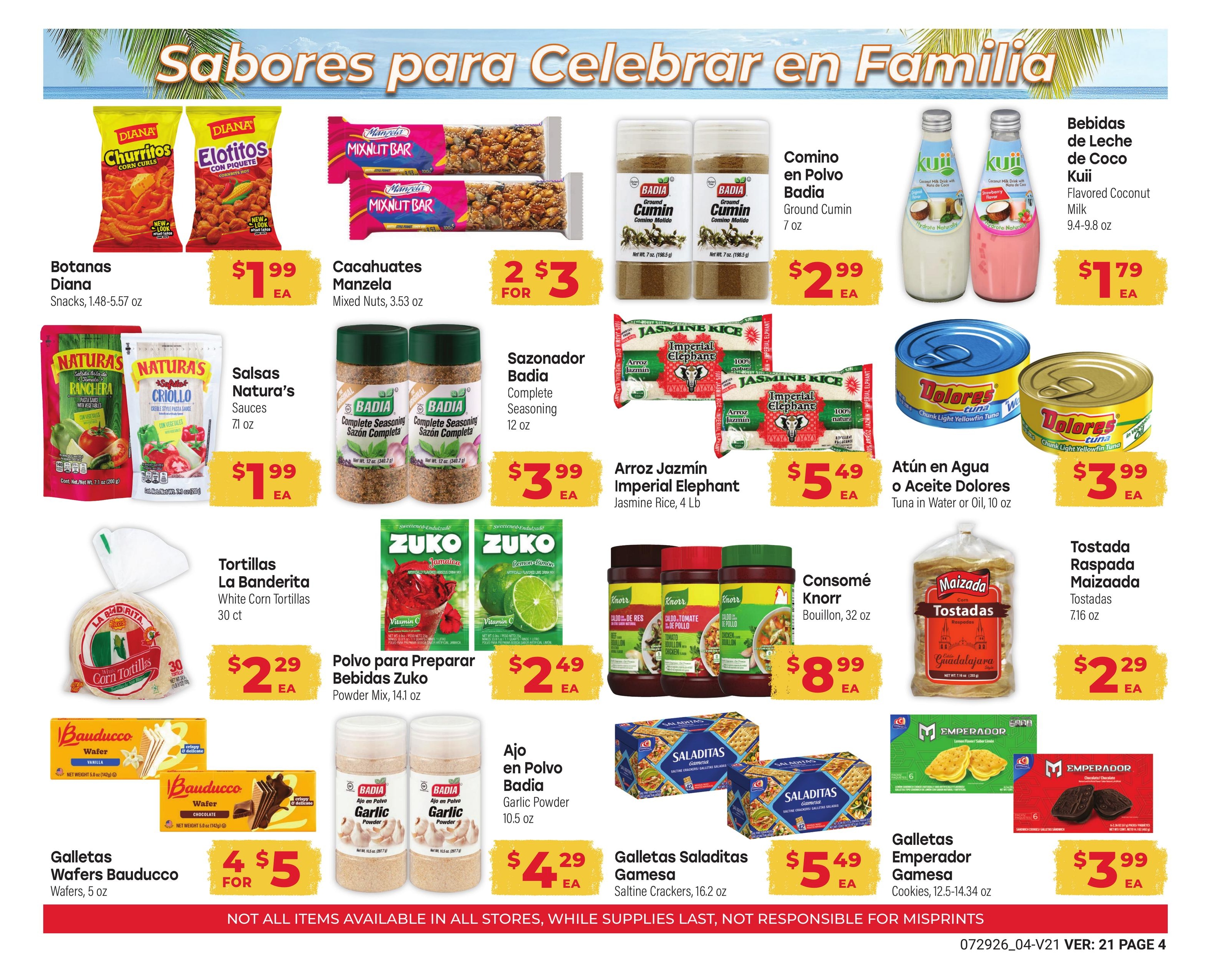 El Rancho Supermercado (Mesquite–Carrollton Area, TX) Weekly Ad July 29 - September 1, 2026