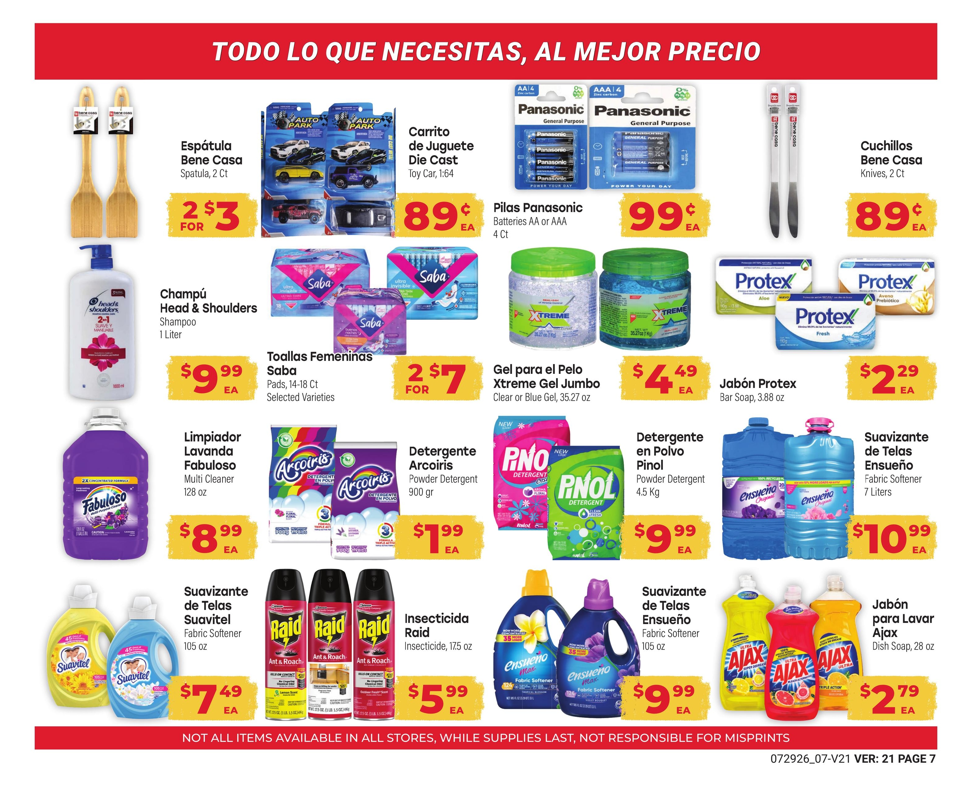 El Rancho Supermercado (Mesquite–Carrollton Area, TX) Weekly Ad July 29 - September 1, 2026